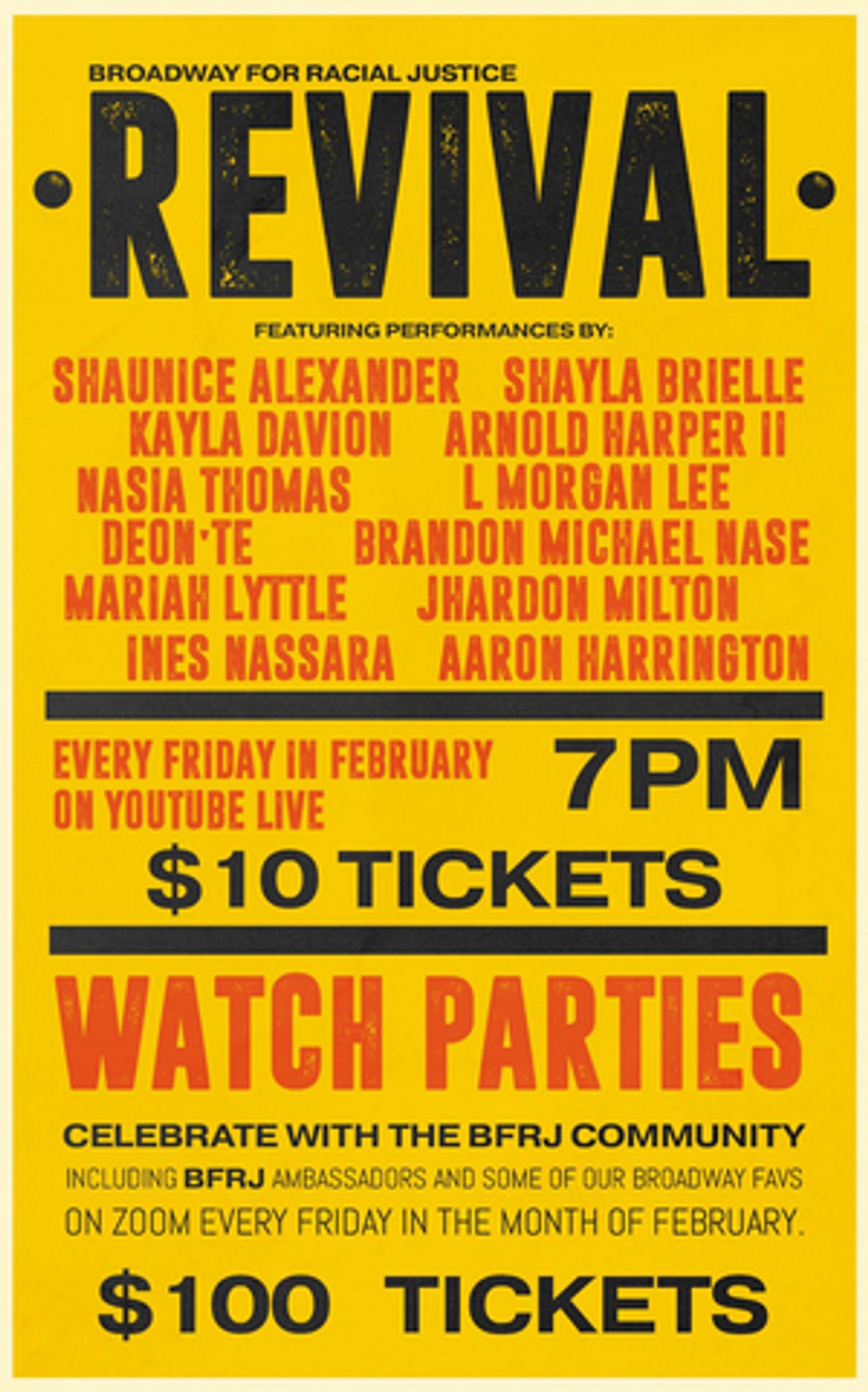 Broadway for Racial Justice Presents BFRJ REVIVAL Featuring Ines Nassara, Aaron Harrington and More  Image