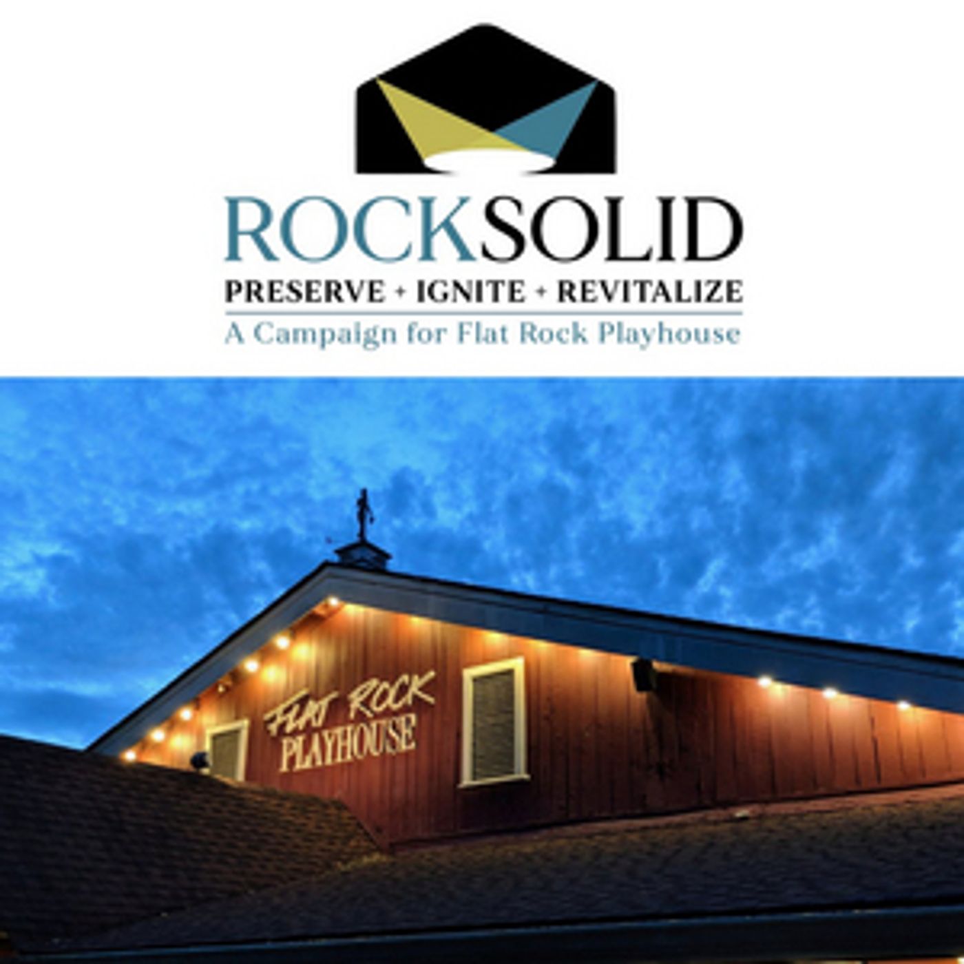 Flat Rock Playhouse Announces Rock Solid Campaign and $118,000 Match Gift  Image