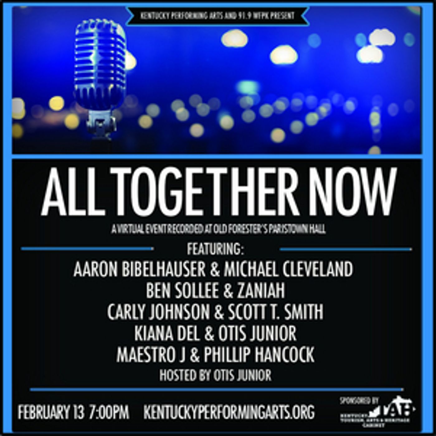 Kentucky Performing Arts and 91.9 WFPK Present 'All Together Now' Kentucky Performing Arts and 91.9 WFPK Present 'All Together Now' Image