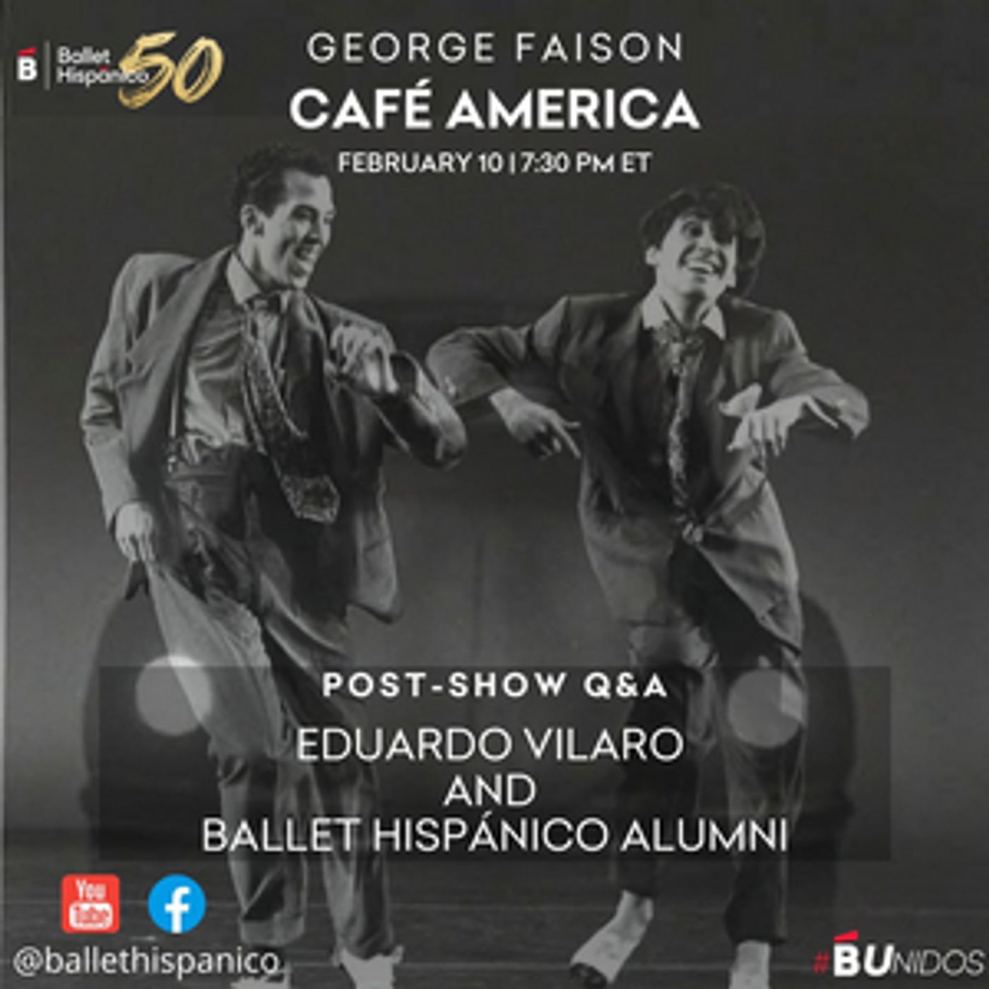 Ballet Hispánico's Watch Party Series Continues With George Faison's CAFE AMERICA  Image