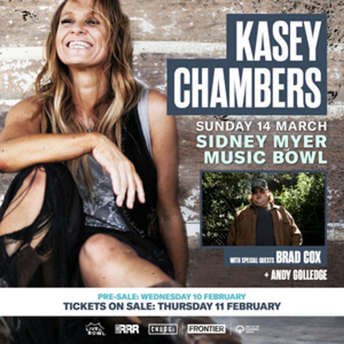 Kasey Chambers Takes Melbourne's Sidney Myer Music Bowl on March 14  Image