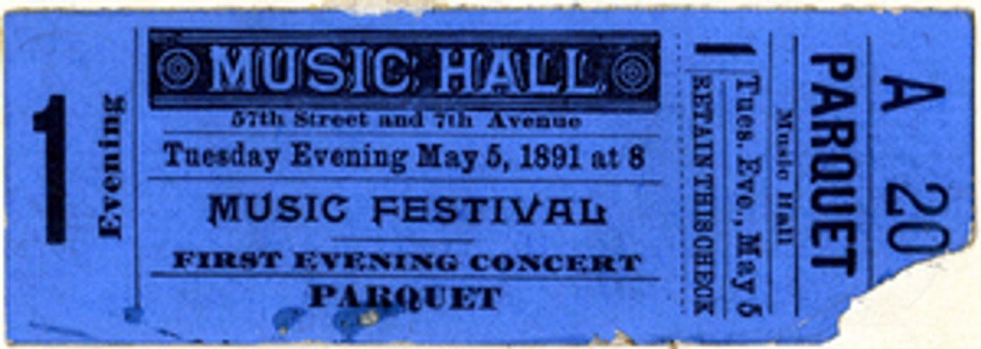 Carnegie Hall's Historical Archival Collections Named as Carnegie Hall Susan W. Rose Archives  Image
