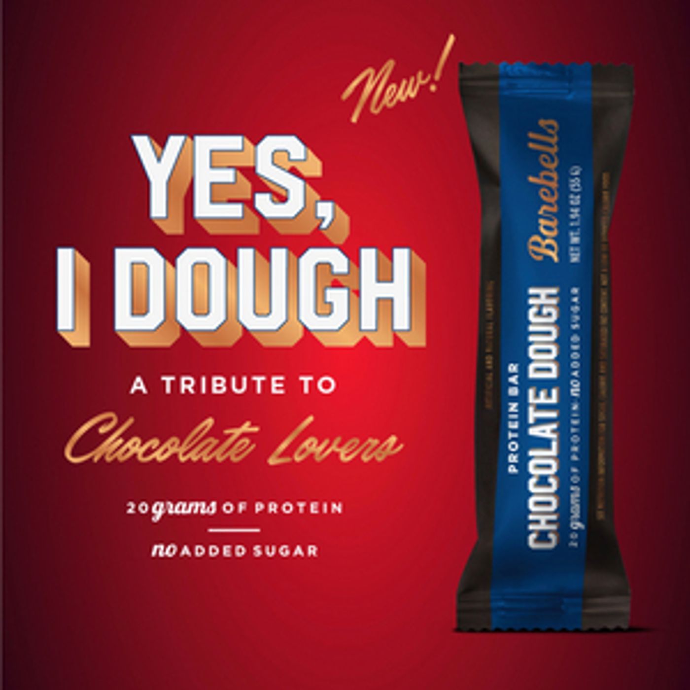 BAREBELLS Launches Chocolate Dough Bar in Time for Valentine's Day  Image