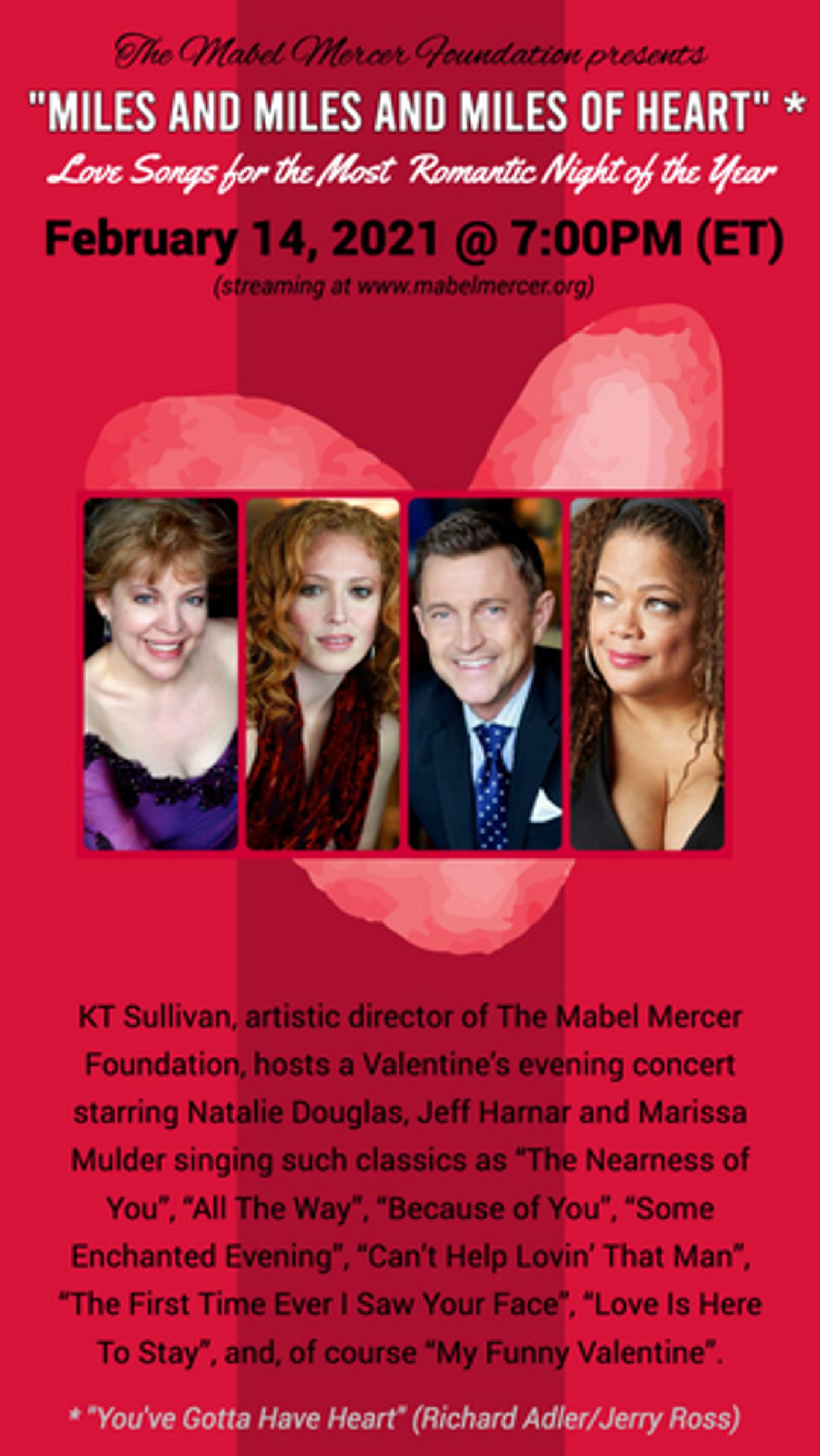 Review: You'll Love MILES AND MILES AND MILES OF HEART by The Mabel Mercer Foundation  Image