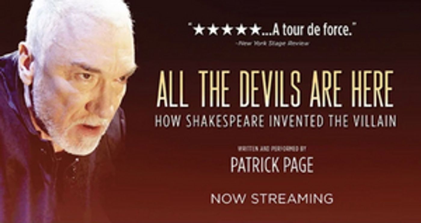 Stream Tony Award Nominee Patrick Page's ALL THE DEVILS ARE HERE Stream Tony Award Nominee Patrick Page's ALL THE DEVILS ARE HERE Image