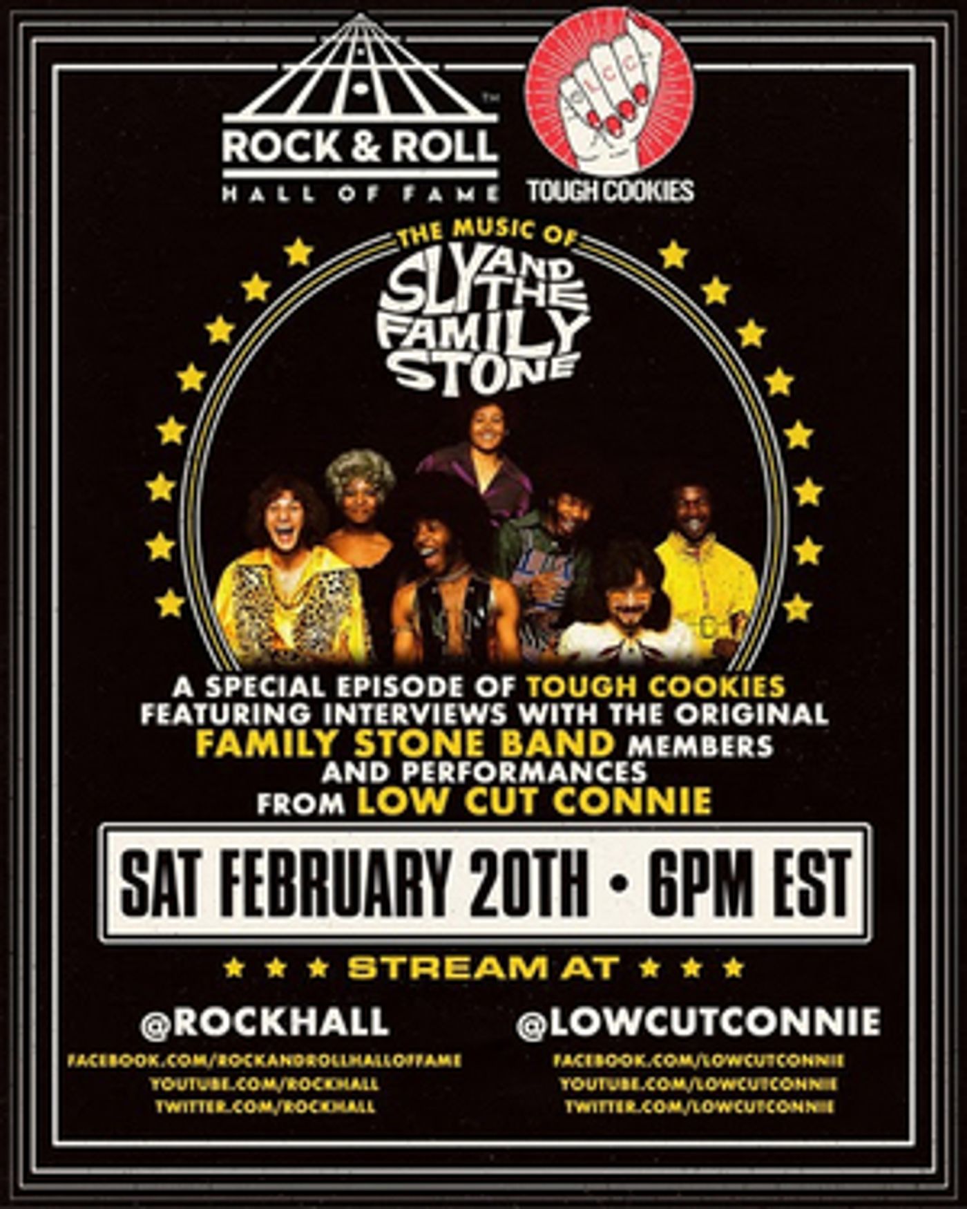 Low Cut Connie & Rock & Roll Hall of Fame Partner For Special Episode Of 'Tough Cookies'  Image