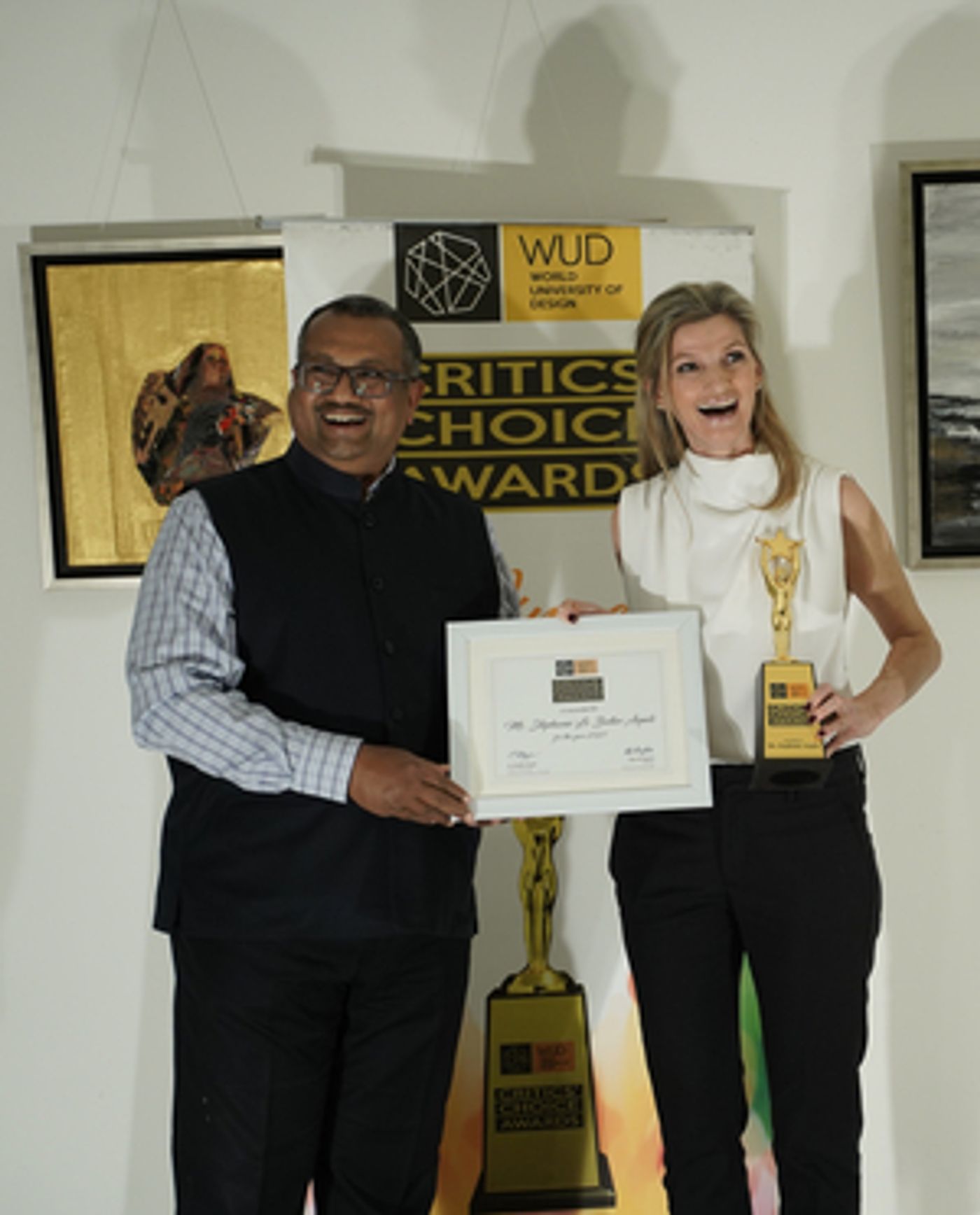 World University Of Design Presented To Artist Stephanie Le Beller Arpels With '2021 Critics' Choice Award' World University Of Design Presented To Artist Stephanie Le Beller Arpels With '2021 Critics' Choice Award' Image