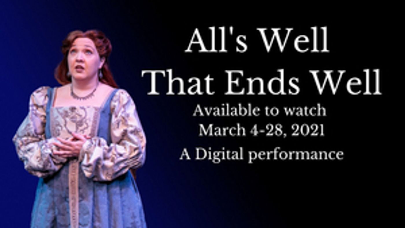 The Atlanta Shakespeare Company at The Shakespeare Tavern Playhouse Presents ALL'S WELL THAT ENDS WELL  Image