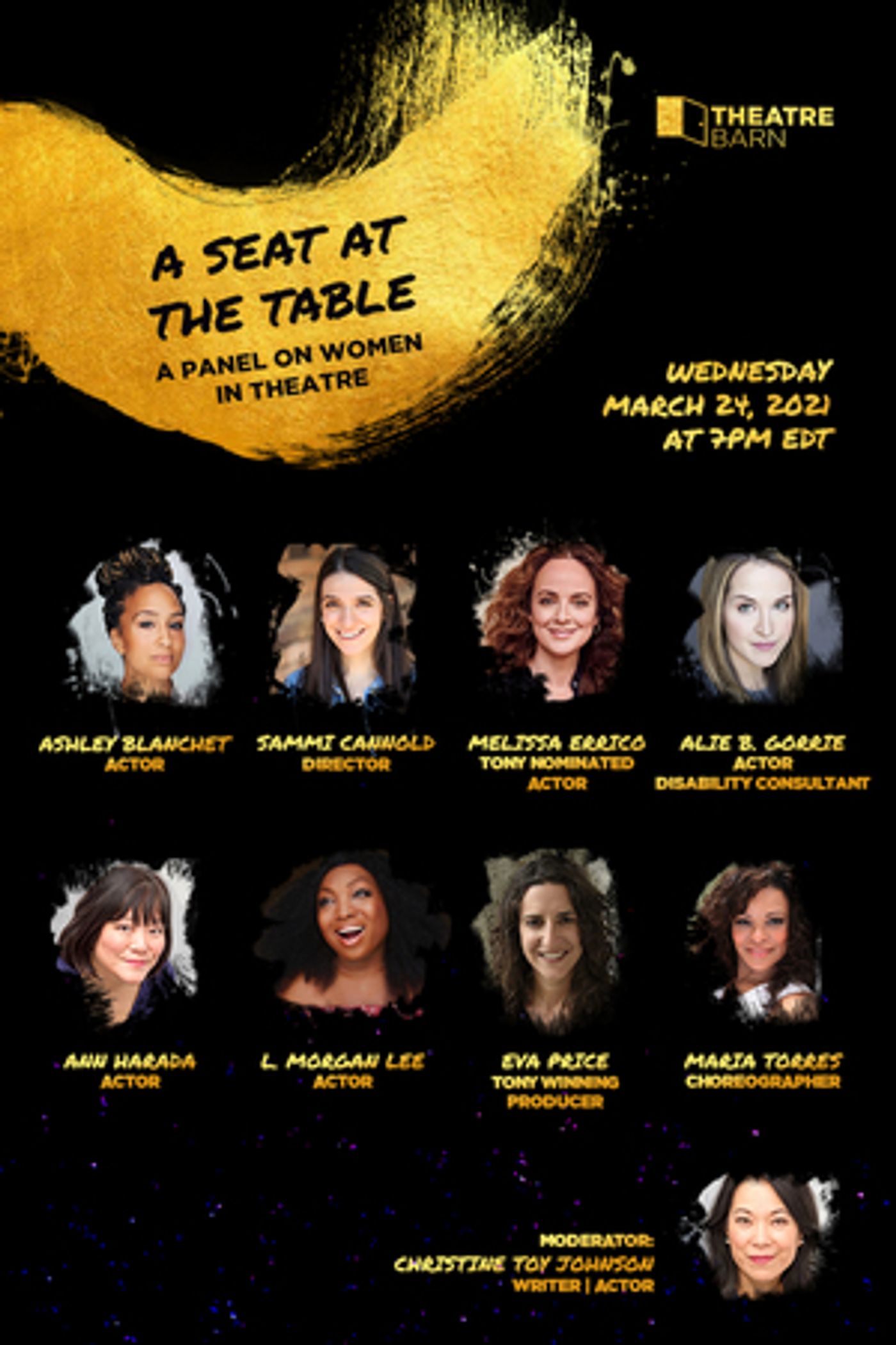 Melissa Errico, Ann Harada and More to Headline New York Theatre Barn's Women In Theatre Roundtable Melissa Errico, Ann Harada and More to Headline New York Theatre Barn's Women In Theatre Roundtable Image