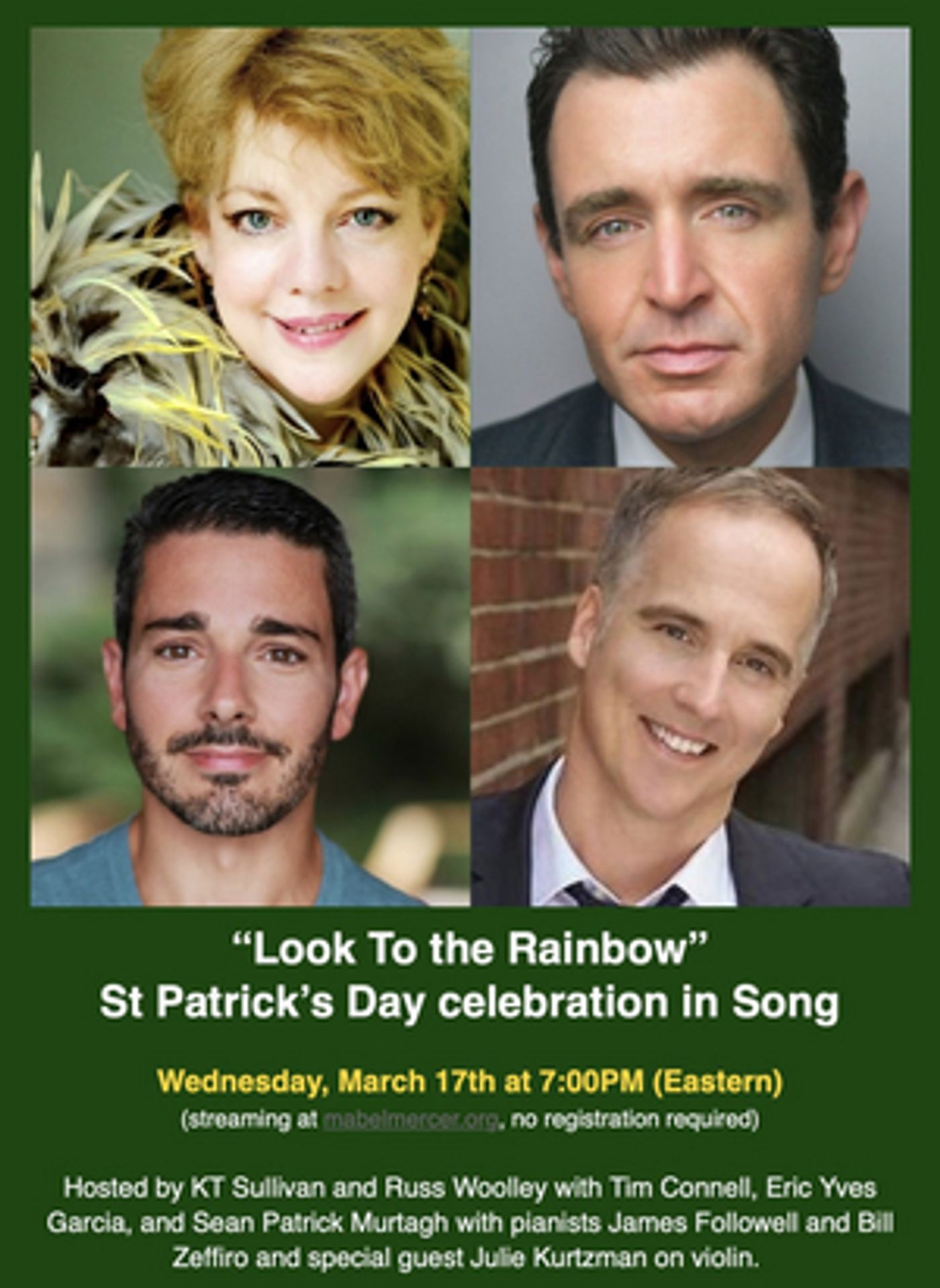 BWW NEWS: Mabel Mercer Foundation Presents St. Patrick's Themed Concert LOOK TO THE RAINBOW, March 17  Image
