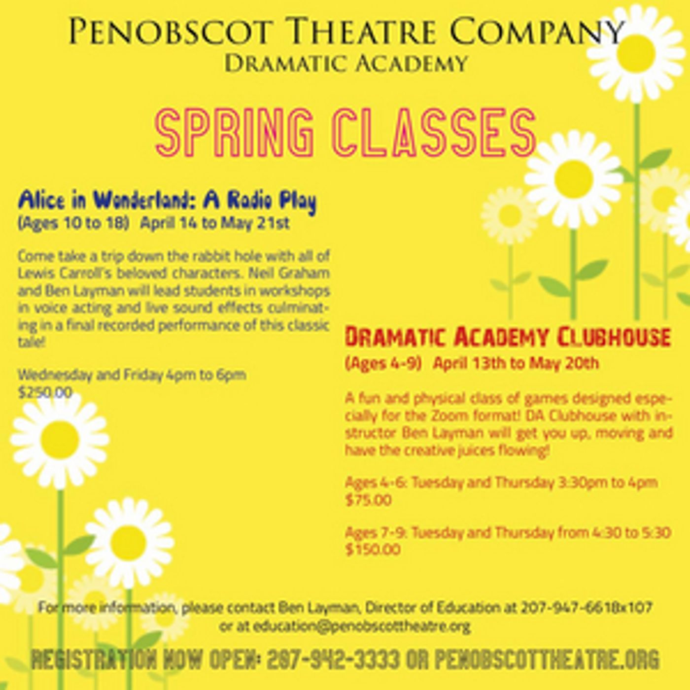 Penobscot Theatre Offering Virtual Classes For Children April 2021  Image