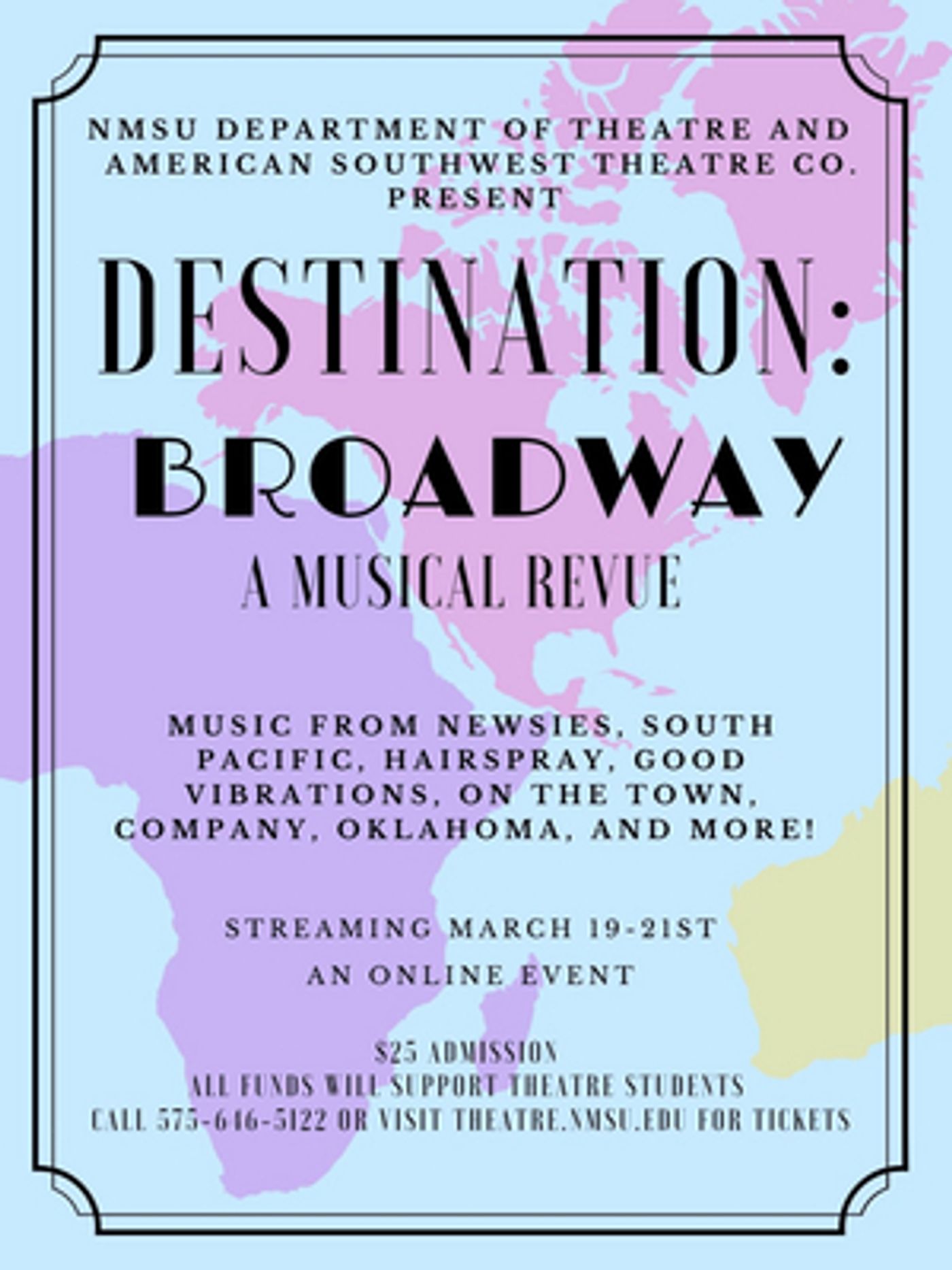 New Mexico State University Presents DESTINATION: BROADWAY New Mexico State University Presents DESTINATION: BROADWAY Image