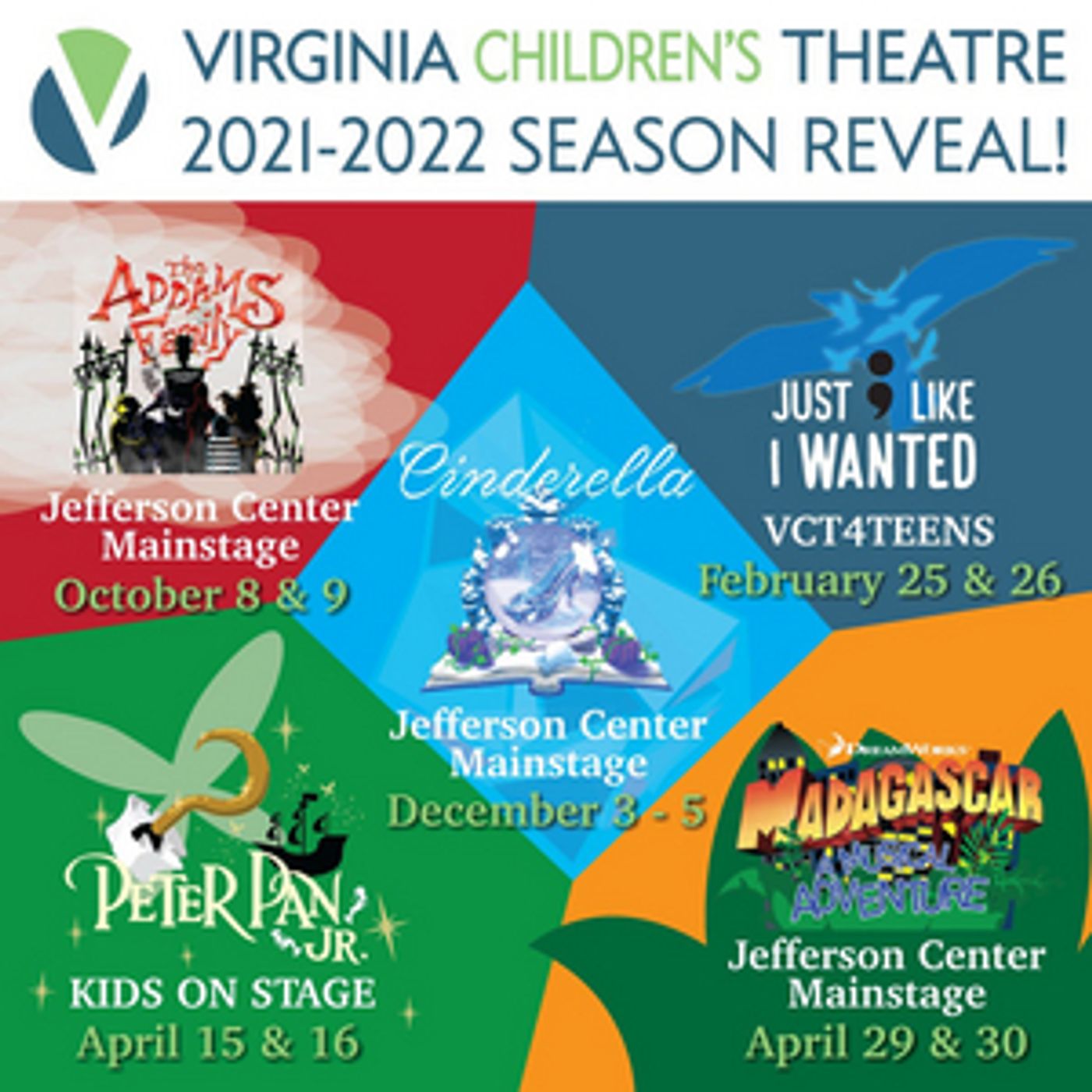 Virginia Children's Theatre Announces 2021-2022 Season Virginia Children's Theatre Announces 2021-2022 Season Image