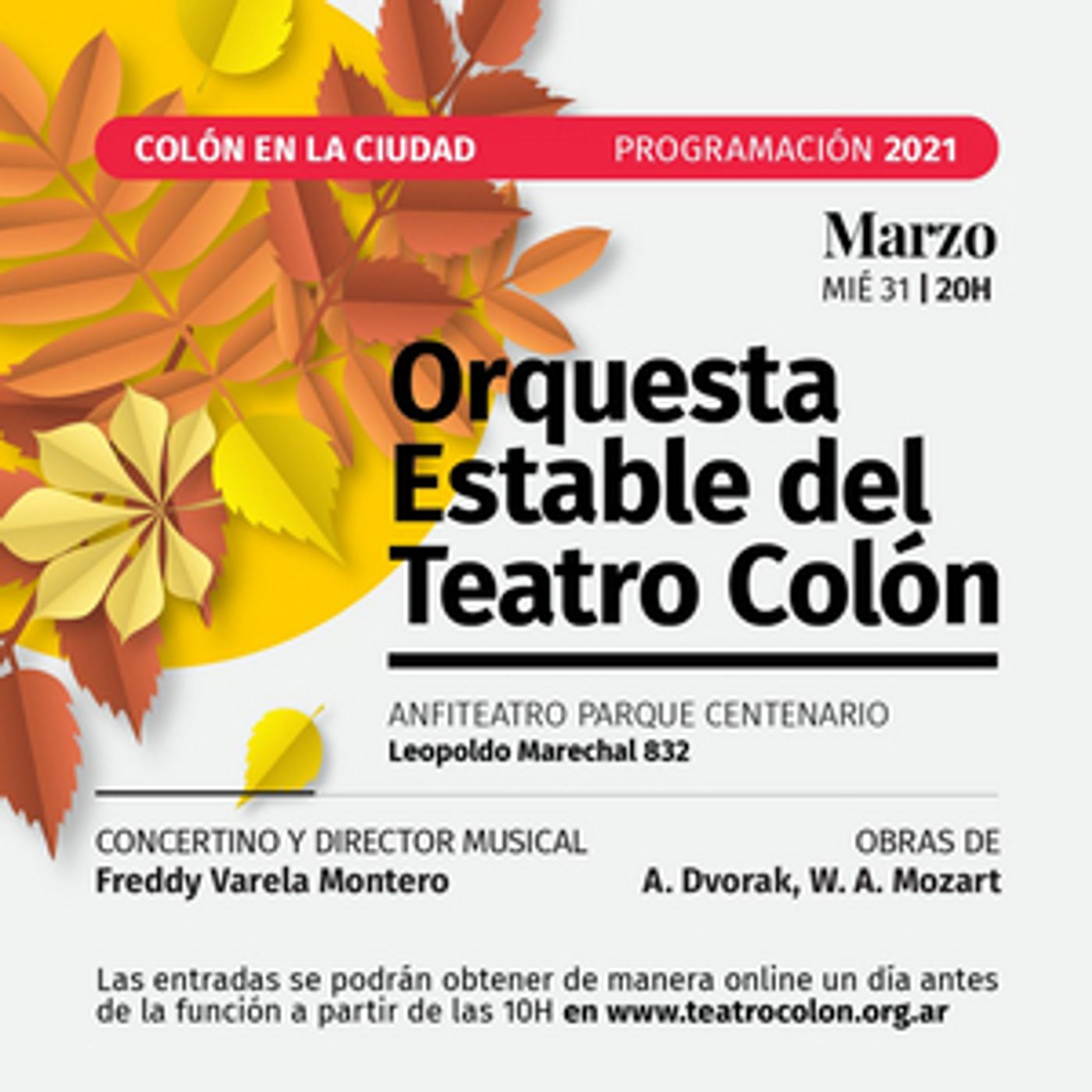 Teatro Colon Presents a Free Concert Teatro Colon Presents a Free Concert Image