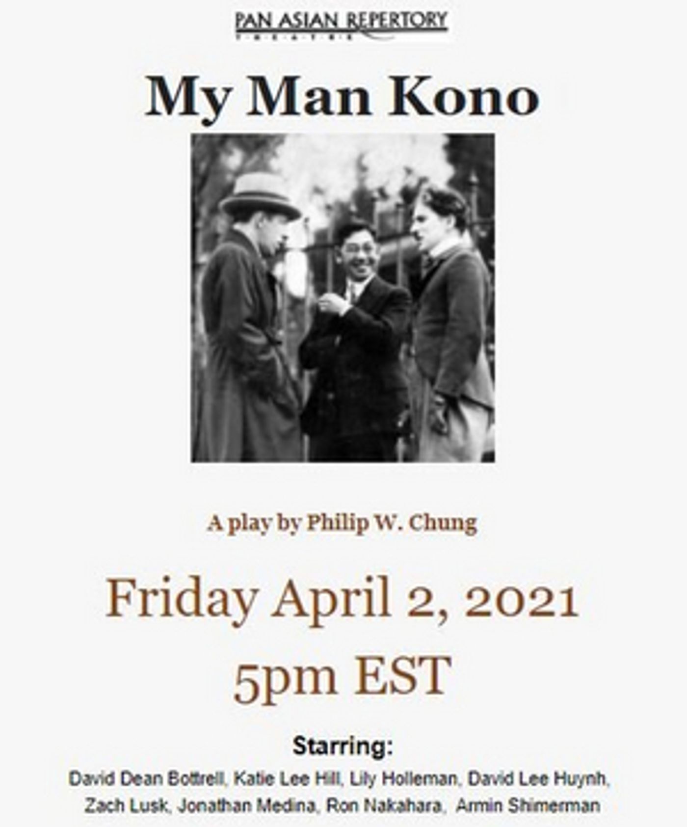 Pan Asian Repertory Theatre Presents MY MAN KONO Virtual Reading  Image