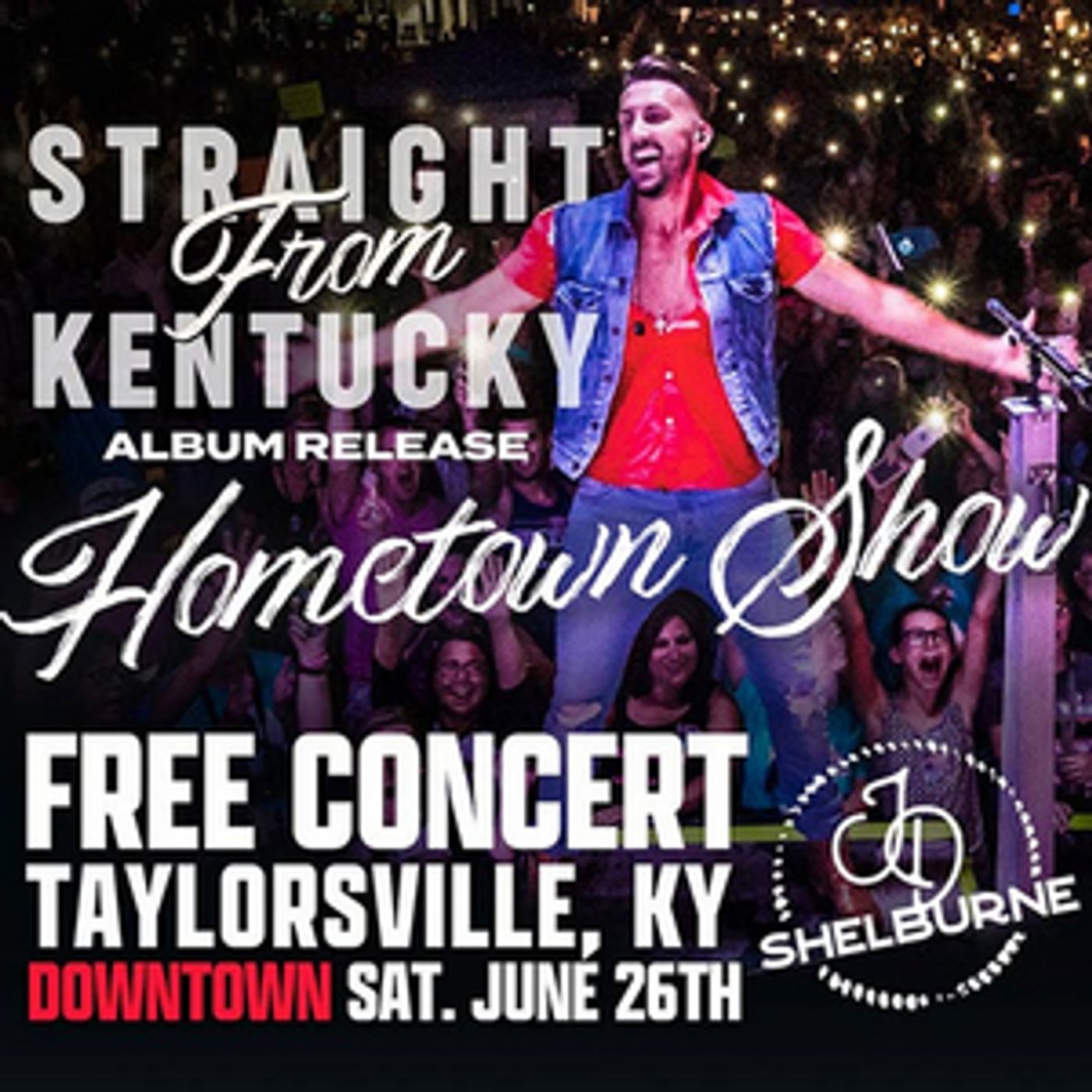 JD Shelburne Announces Hometown Concert & Album Release Party In Taylorsville, Kentucky  Image
