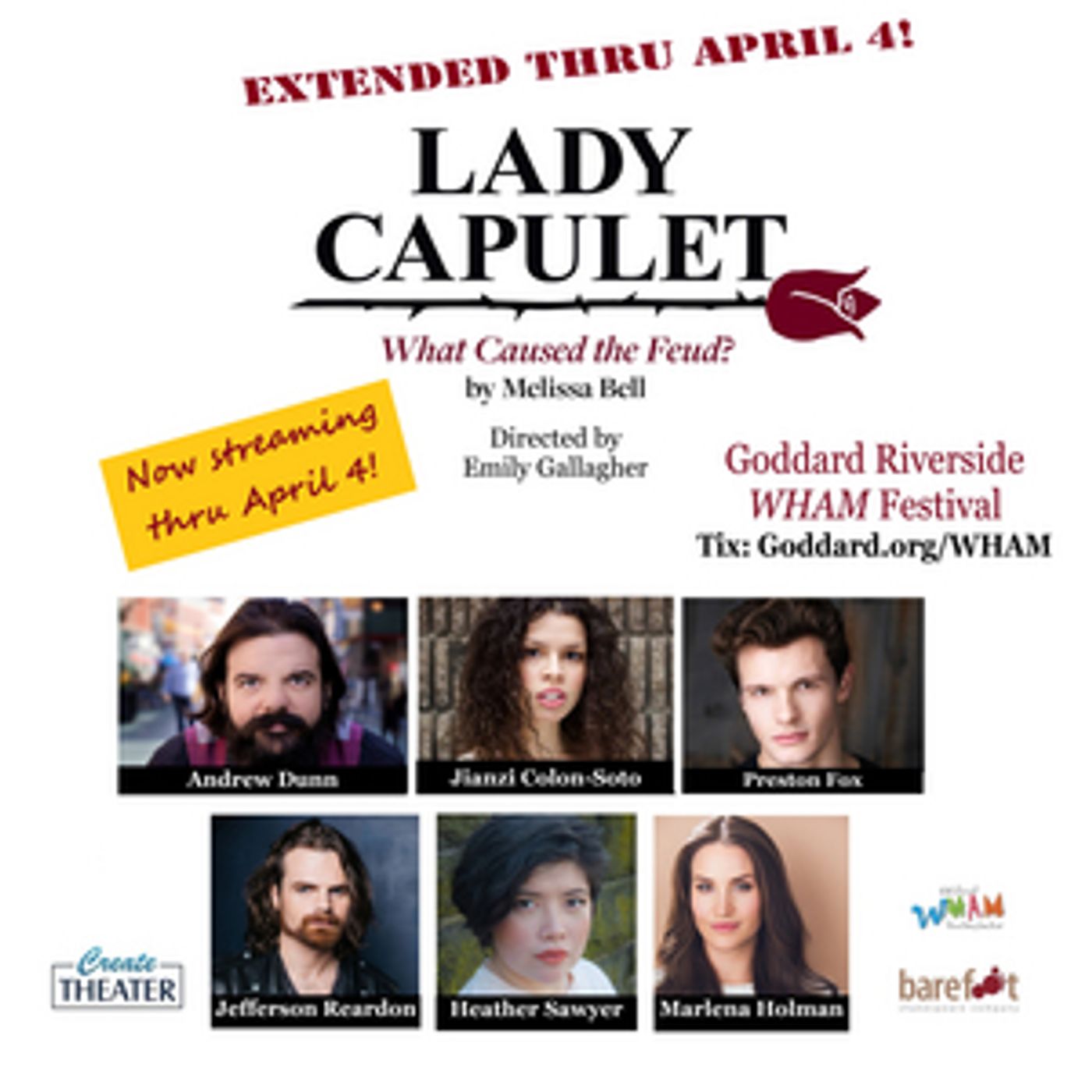 Barefoot Shakespeare Company and CreateTheater's LADY CAPULET Extended  Image
