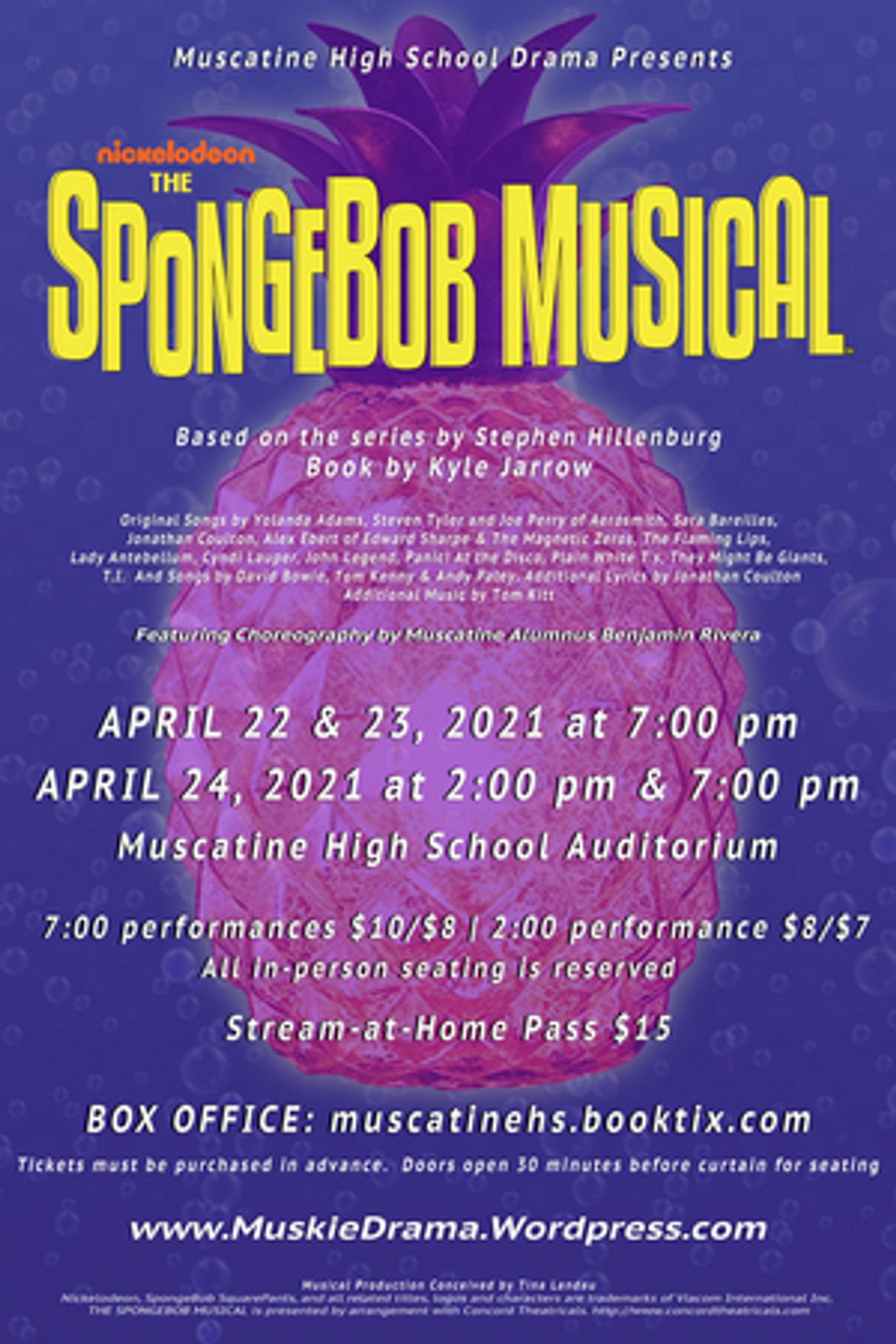 Benjamin Rivera Returns to Muscatine High School to Choreograph THE SPONGEBOB MUSICAL Benjamin Rivera Returns to Muscatine High School to Choreograph THE SPONGEBOB MUSICAL Image
