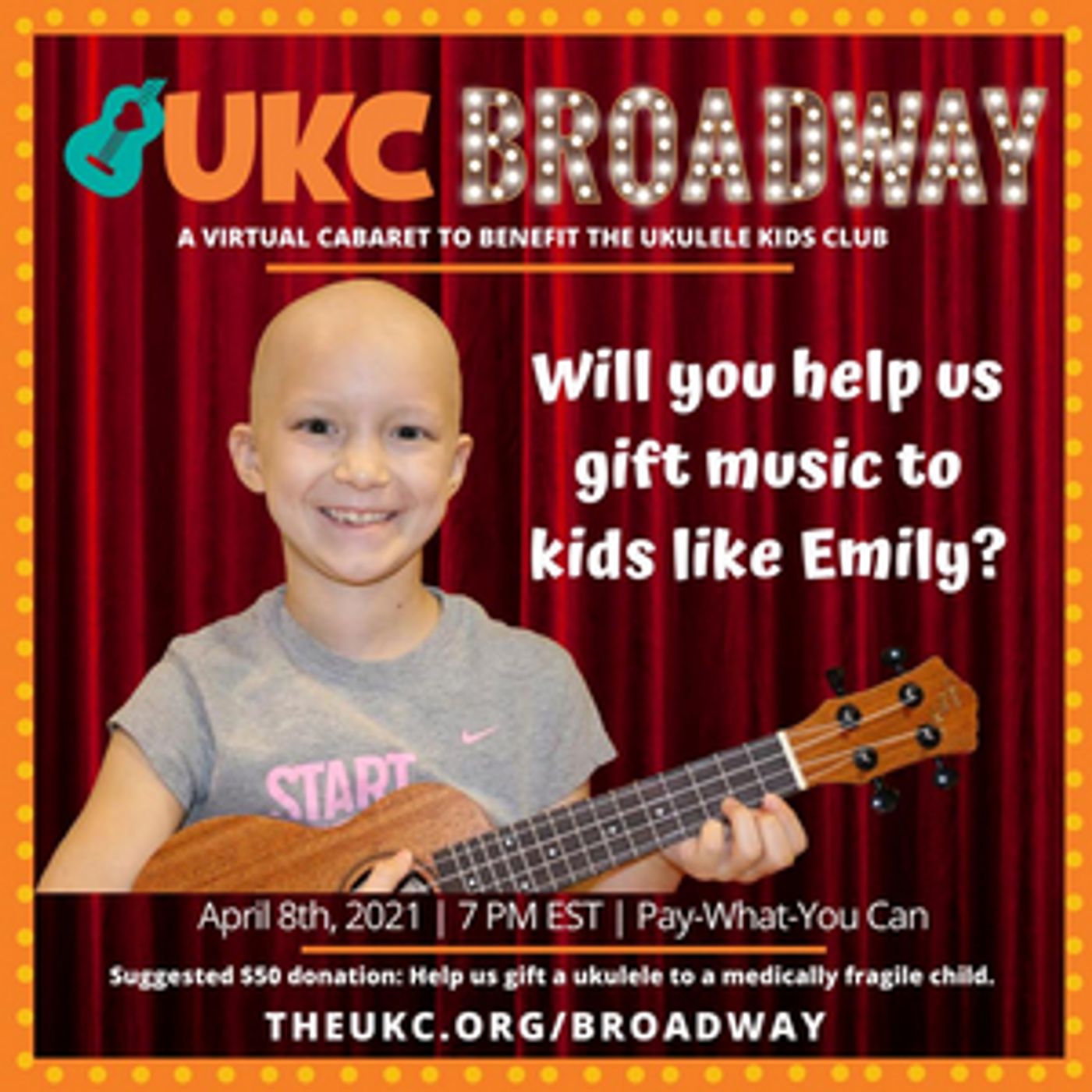 Ukulele Kids Club and Broadway Stars Unite for Virtual Cabaret Benefit Event Ukulele Kids Club and Broadway Stars Unite for Virtual Cabaret Benefit Event Image