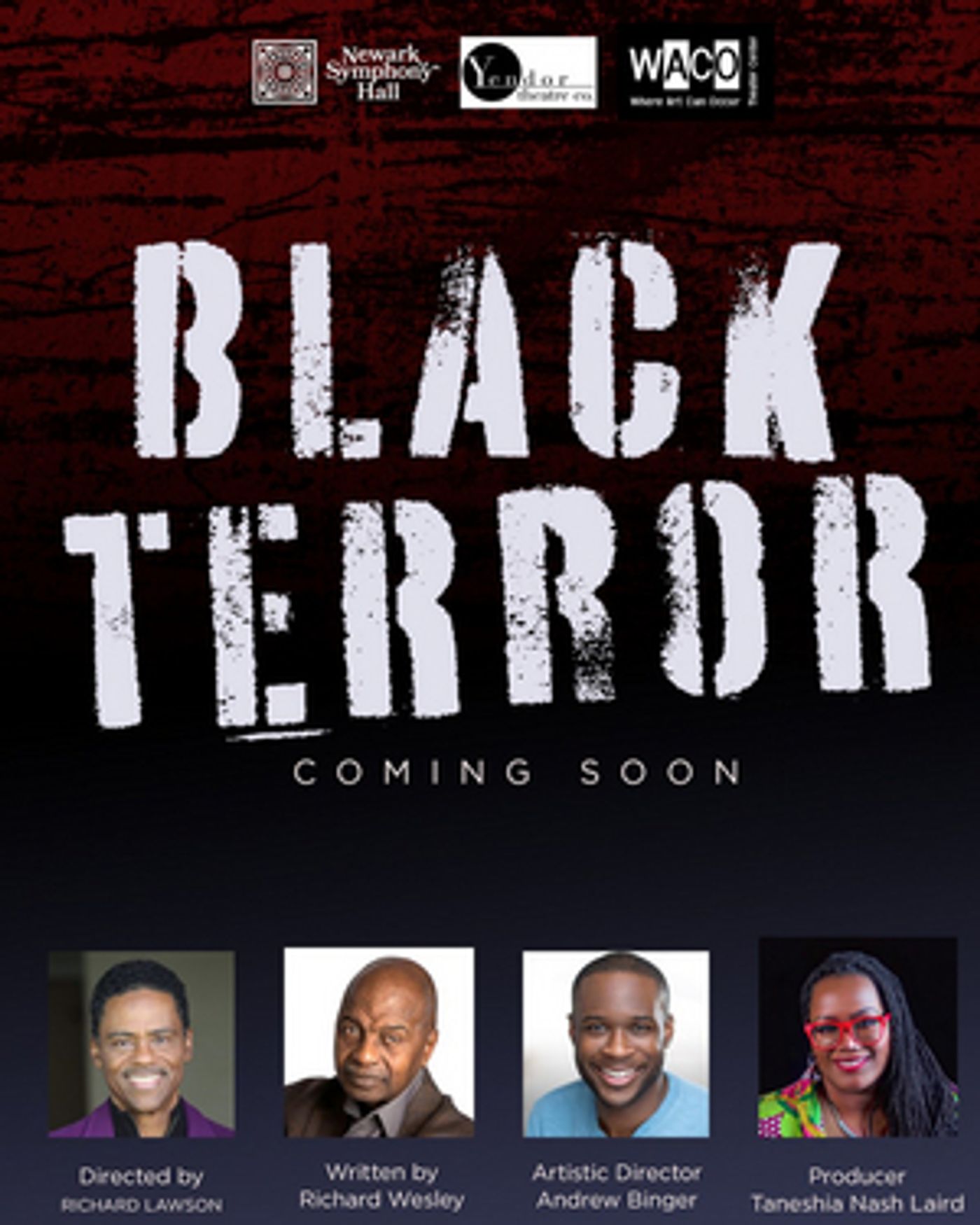 Newark Symphony Hall and WACO Theater Present BLACK TERROR Newark Symphony Hall and WACO Theater Present BLACK TERROR Image