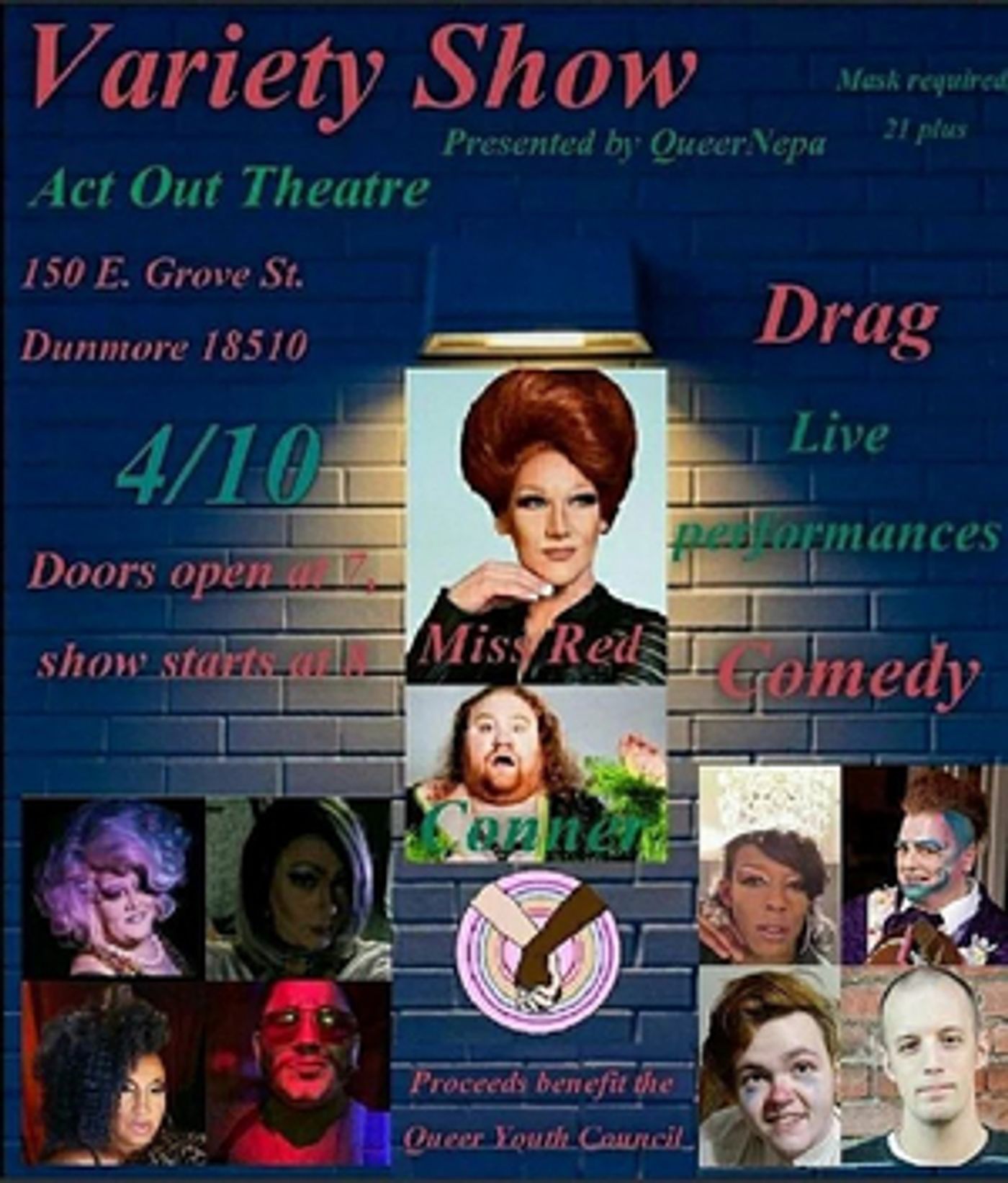 Act Out Theatre Group Hosts Queer NEPA's Variety Show Act Out Theatre Group Hosts Queer NEPA's Variety Show Image