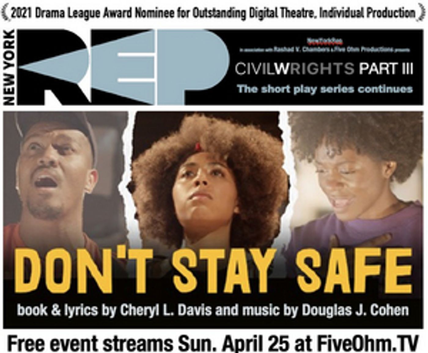 DON'T STAY SAFE to be Streamed Live by NewYorkRep  Image