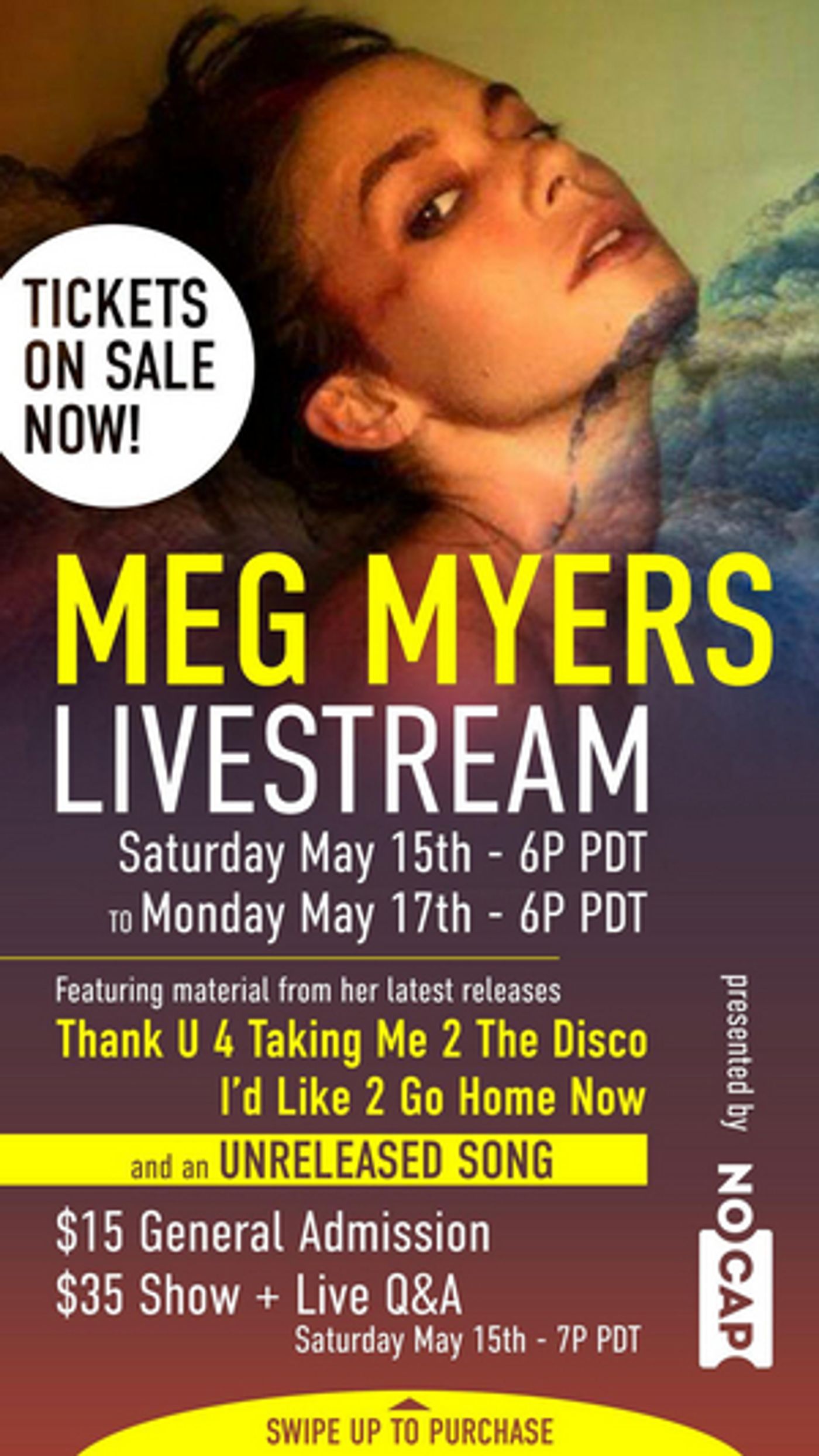 Meg Myers Announces Livestream Concert for May Meg Myers Announces Livestream Concert for May Image