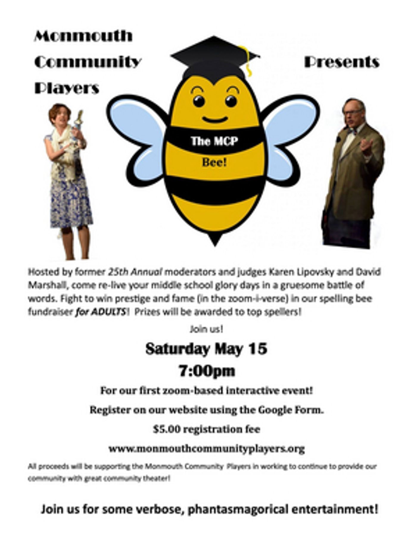 Monmouth Community Players to Host First Annual Adult Spelling Bee  Image