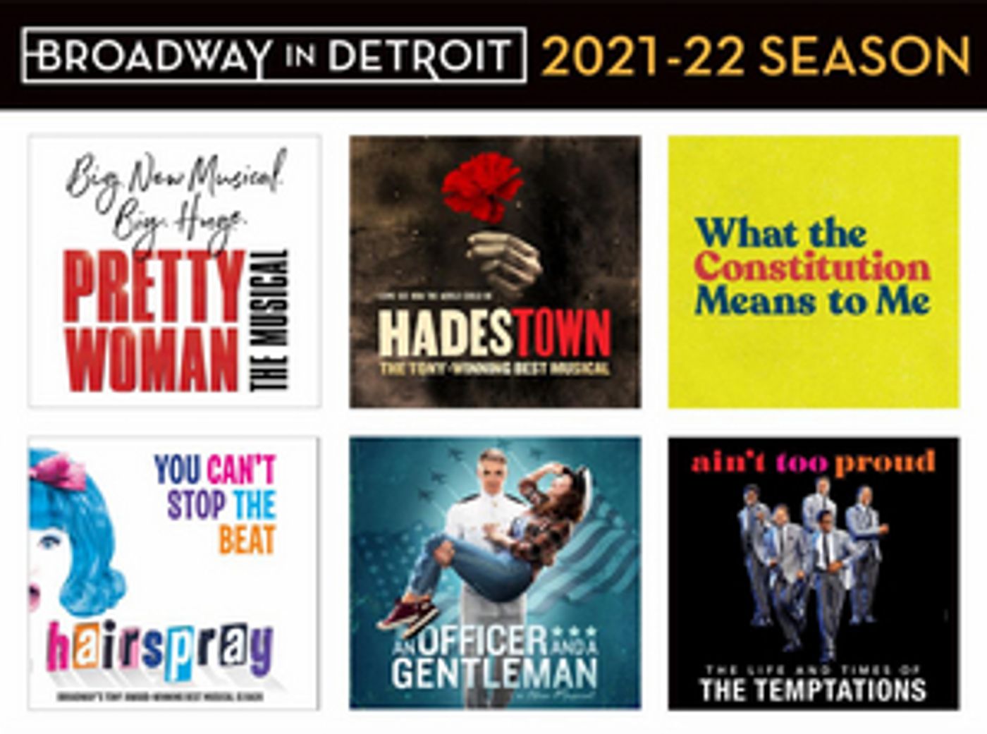 Broadway In Detroit Announces Dates for 2021-22 Subscription Season  Image