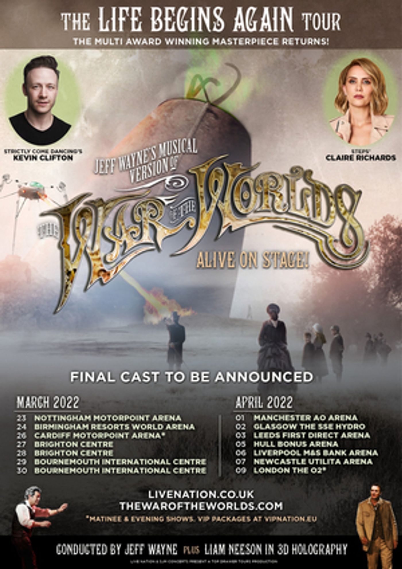 Jeff Wayne's Musical Version of THE WAR OF THE WORLDS Returns to Tour in 2022  Image