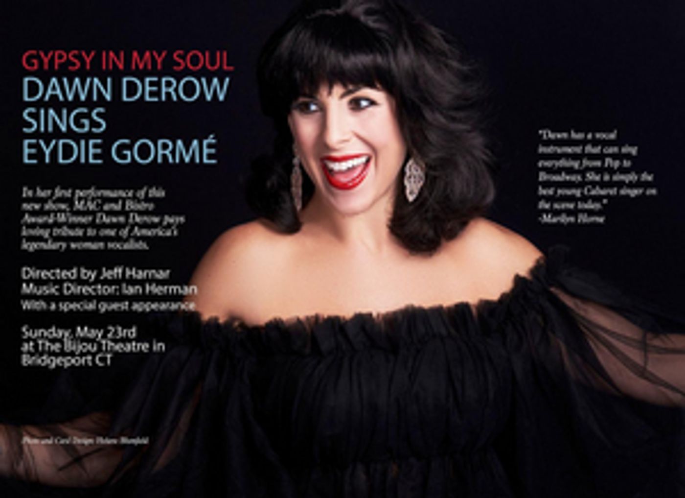 GYPSY IN MY SOUL: DAWN DEROW SINGS EYDIE GORME To Debut May 23rd  Image