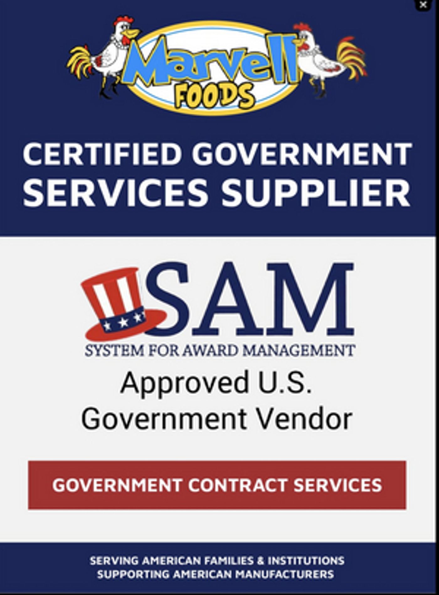 Food Manufacturers and Food Insecure American Families Buoyed by MARVELL FOODS Food Manufacturers and Food Insecure American Families Buoyed by MARVELL FOODS Image