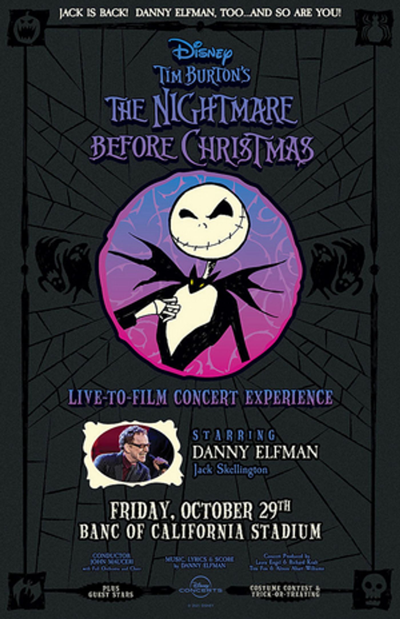 Danny Elfaman Will Perform in THE NIGHTMARE BEFORE CHRISTMAS Event at Banc of California Stadium in October Danny Elfaman Will Perform in THE NIGHTMARE BEFORE CHRISTMAS Event at Banc of California Stadium in October Image