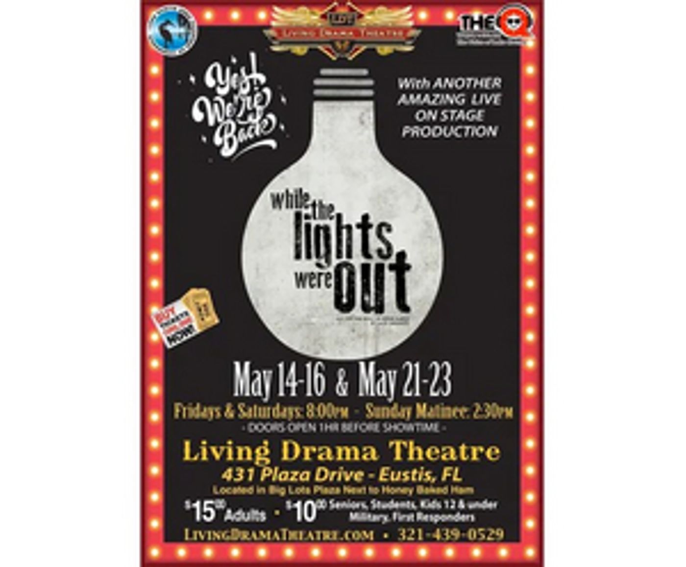 Review: Living Drama Theatre Proves a Show Still Shines Even WHILE THE LIGHTS WERE OUT  Image