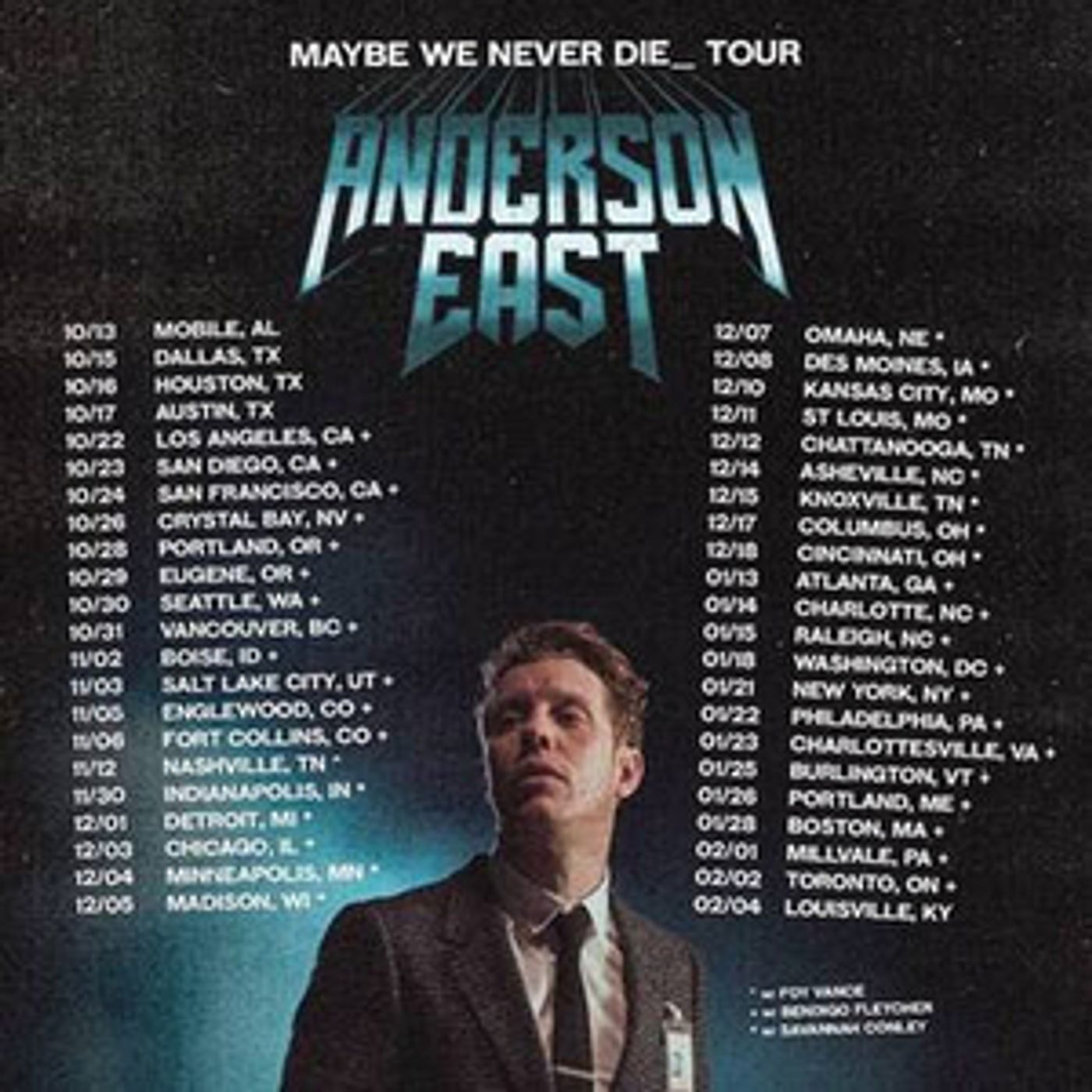 Anderson East Confirms Extensive 'Maybe We Never Die' Headline Tour  Image