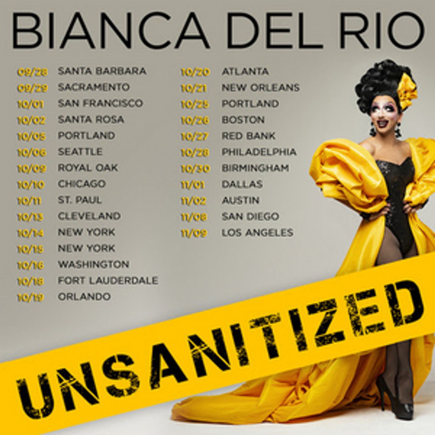 Bianca Del Rio Announces 'Unsanitzed' Comedy Tour Bianca Del Rio Announces 'Unsanitzed' Comedy Tour Image