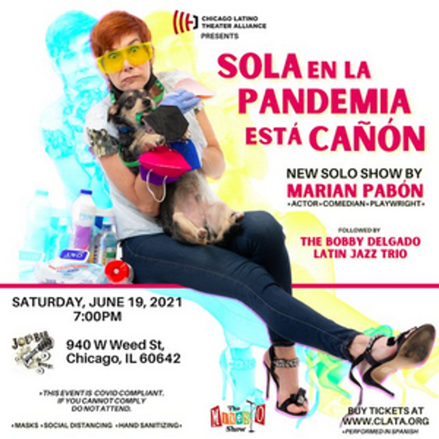 CLATA Will Present Puerto Rican Star Marian Pabón in Sola En La Pandemia Está Cañón CLATA Will Present Puerto Rican Star Marian Pabón in Sola En La Pandemia Está Cañón Image