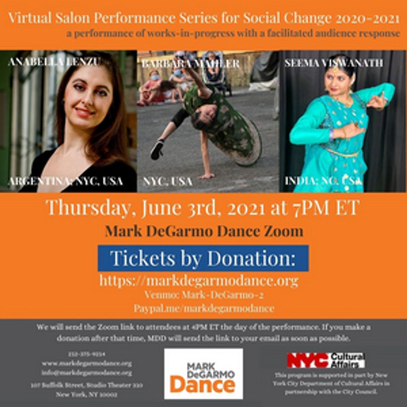 Mark DeGarmo Dance to Broadcast Virtual Salon Performance Series for Social Change in June Mark DeGarmo Dance to Broadcast Virtual Salon Performance Series for Social Change in June Image