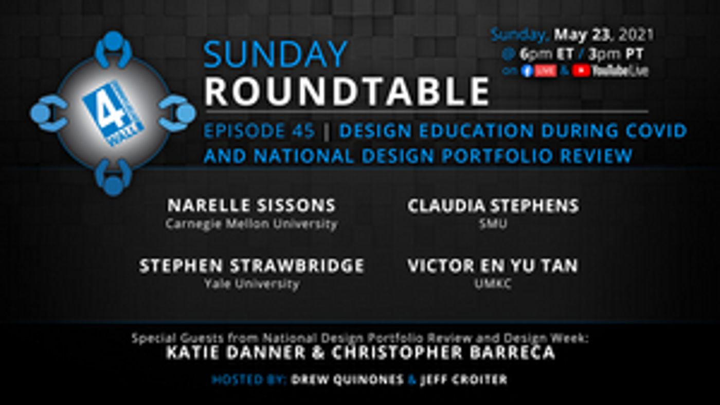 Design Educators to Join Episode 45 of the 4Wall Sunday Roundtable Design Educators to Join Episode 45 of the 4Wall Sunday Roundtable Image
