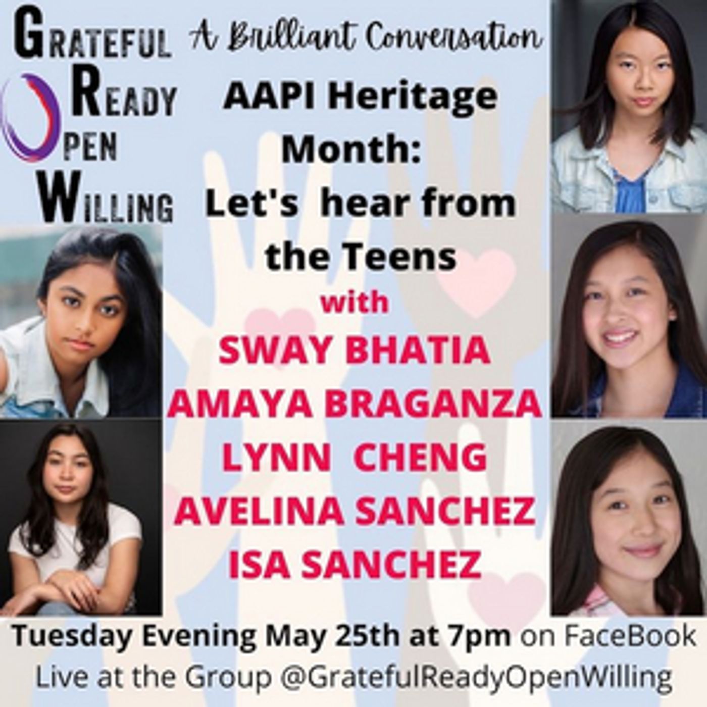 Sway Bhatia, Amaya Braganza, Lynn Masako Cheng, and More Will Take Part in AAPI HERITAGE MONTH: LET'S HEAR FROM THE TEENS Panel  Image