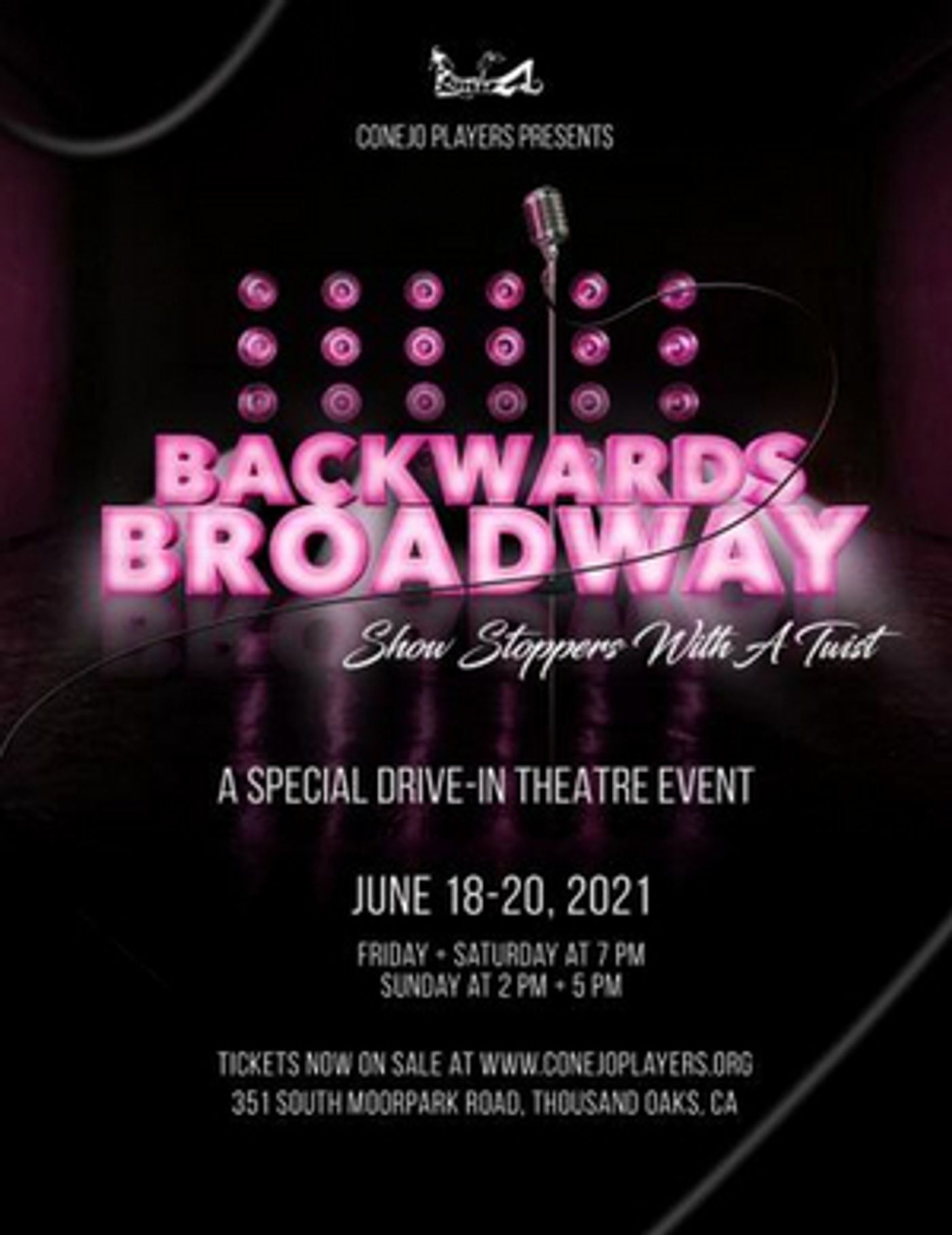 BACKWARDS BROADWAY Drive-In Theatre Will Be Performed by Conejo Players Theatre This Weekend BACKWARDS BROADWAY Drive-In Theatre Will Be Performed by Conejo Players Theatre This Weekend Image