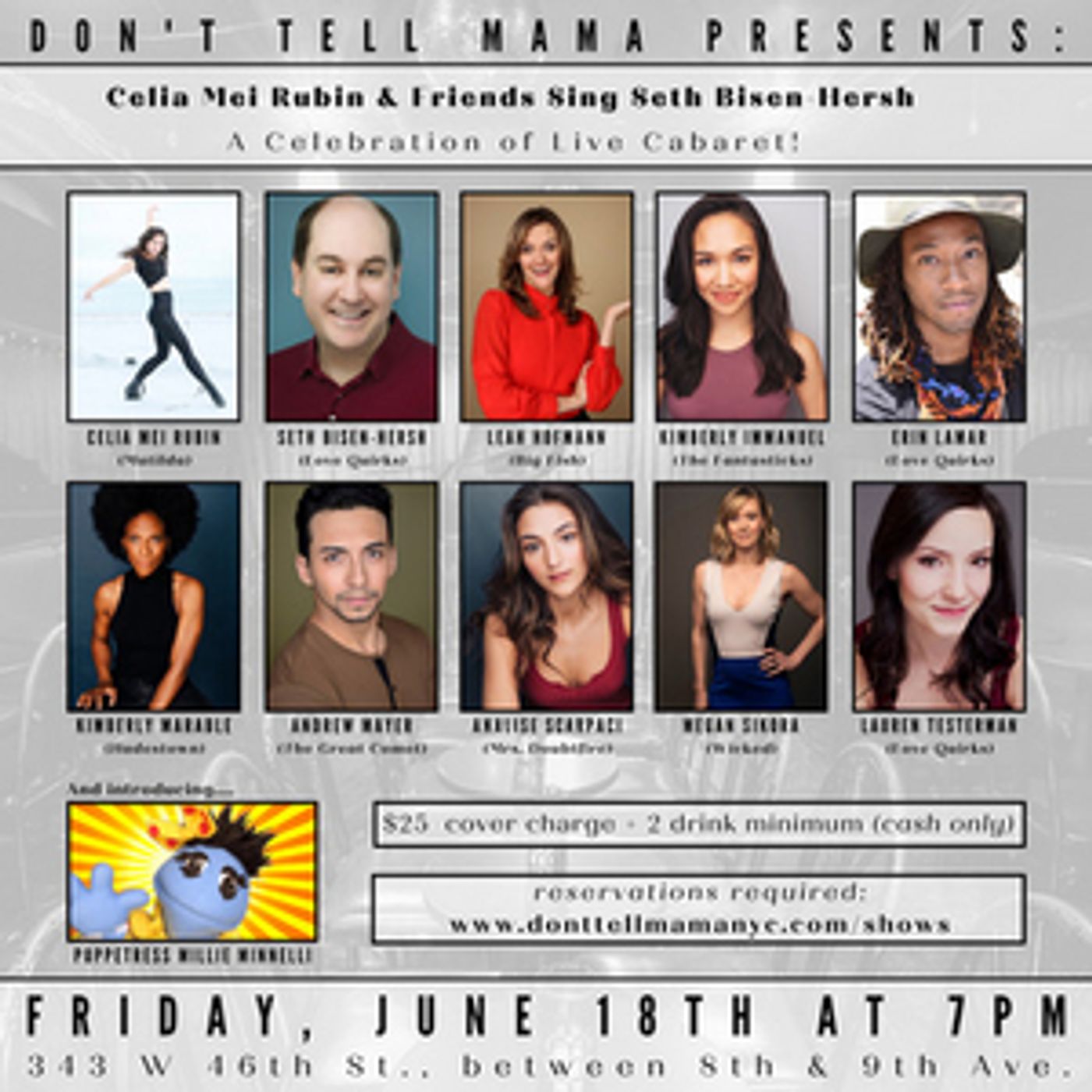 Celia Mei Rubin & Friends to Sing the Music of Seth Bisen-Hersh at Don't Tell Mama in June Celia Mei Rubin & Friends to Sing the Music of Seth Bisen-Hersh at Don't Tell Mama in June Image