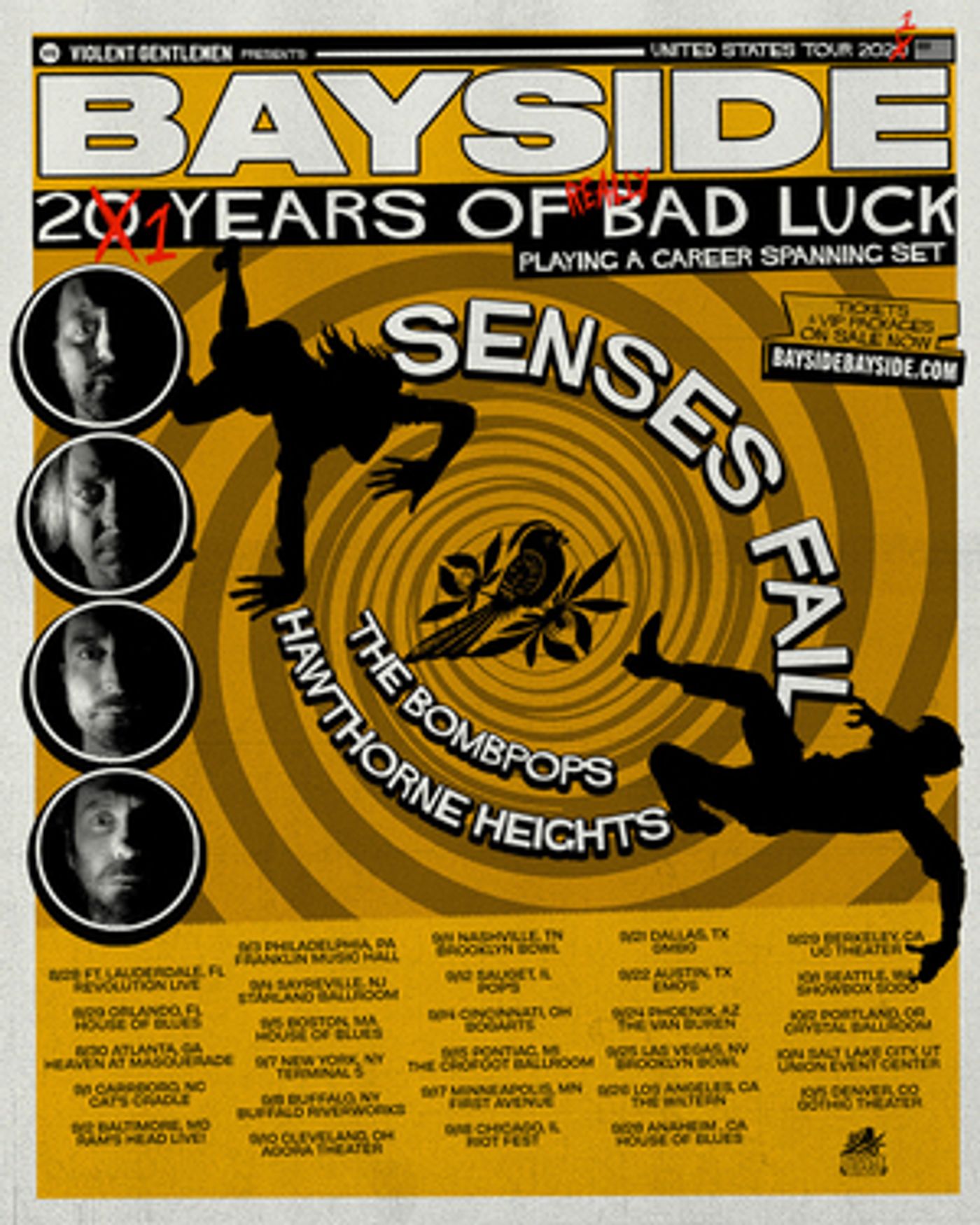 Bayside Announces '21 Years of Really Bad Luck' Tour Bayside Announces '21 Years of Really Bad Luck' Tour Image