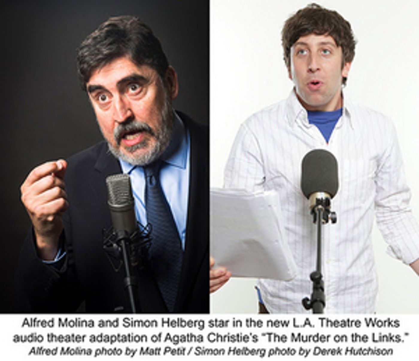 Alfred Molina and Simon Helberg to Headline THE MURDER ON THE LINKS Audio Production Presented by L.A. Theatre Works  Image