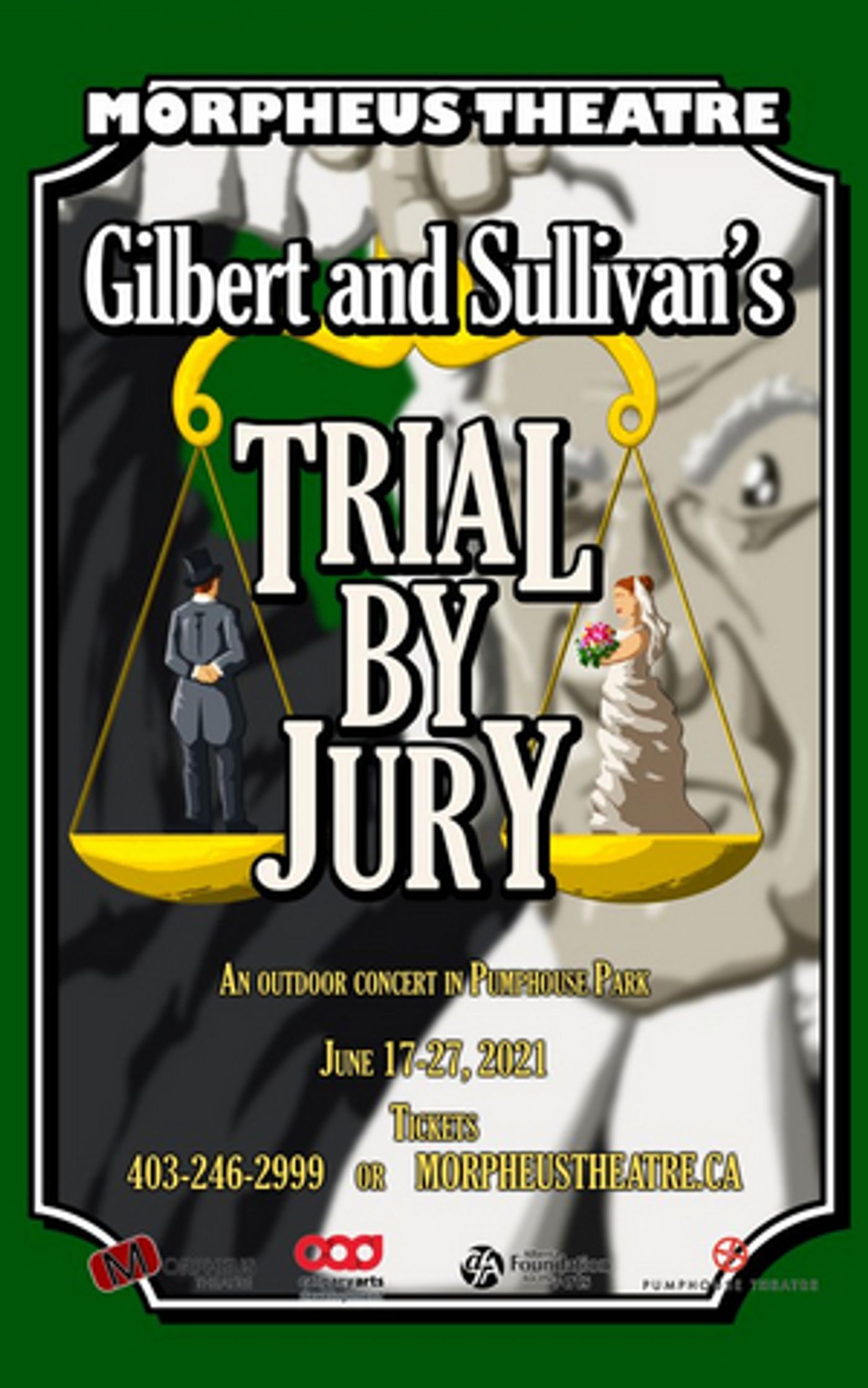 TRIAL BY JURY Will Be Performed Outdoors in Pumphouse Park Next Week TRIAL BY JURY Will Be Performed Outdoors in Pumphouse Park Next Week Image