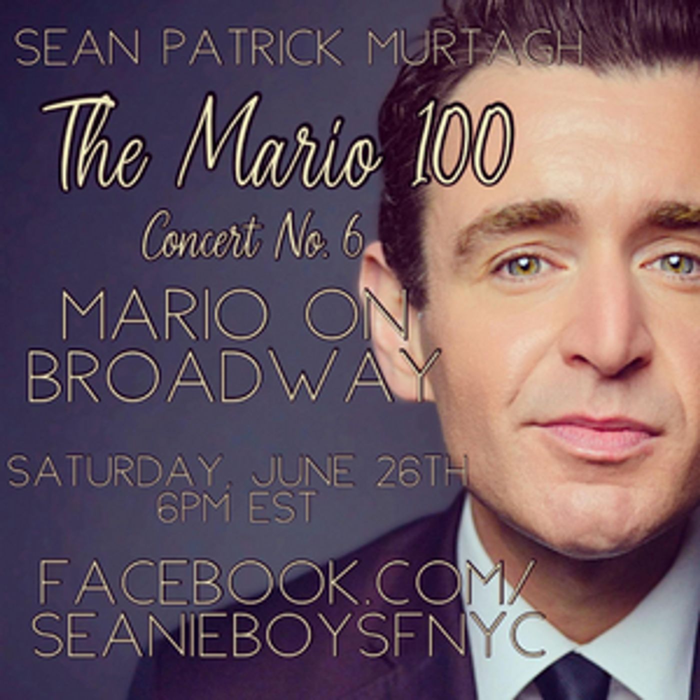 Sean Patrick Murtagh to Present The Mario 100! Concert No. 6 – MARIO ON BROADWAY  Image