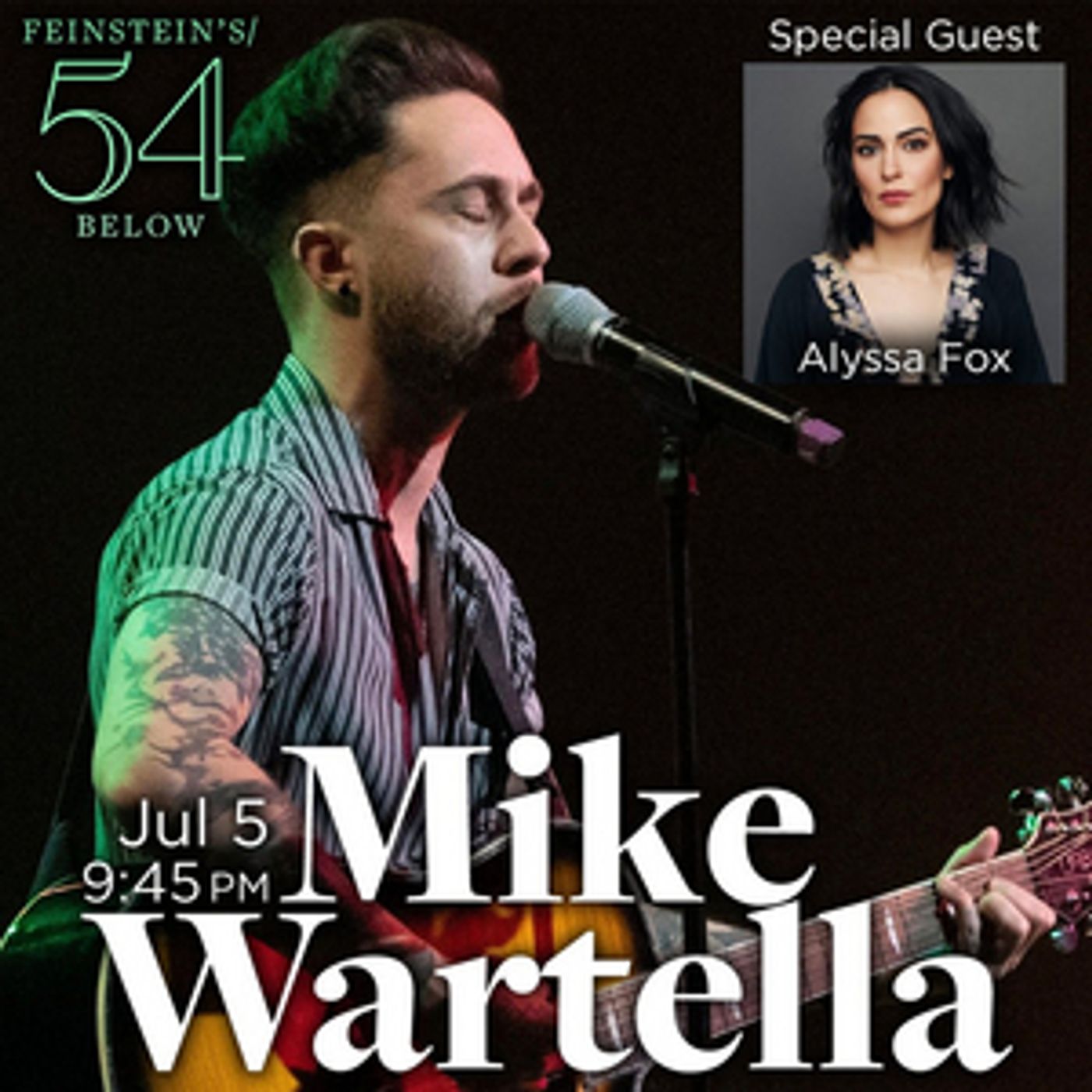 Mike Wartella to Perform at Feinstein's/54 Below in July Mike Wartella to Perform at Feinstein's/54 Below in July Image