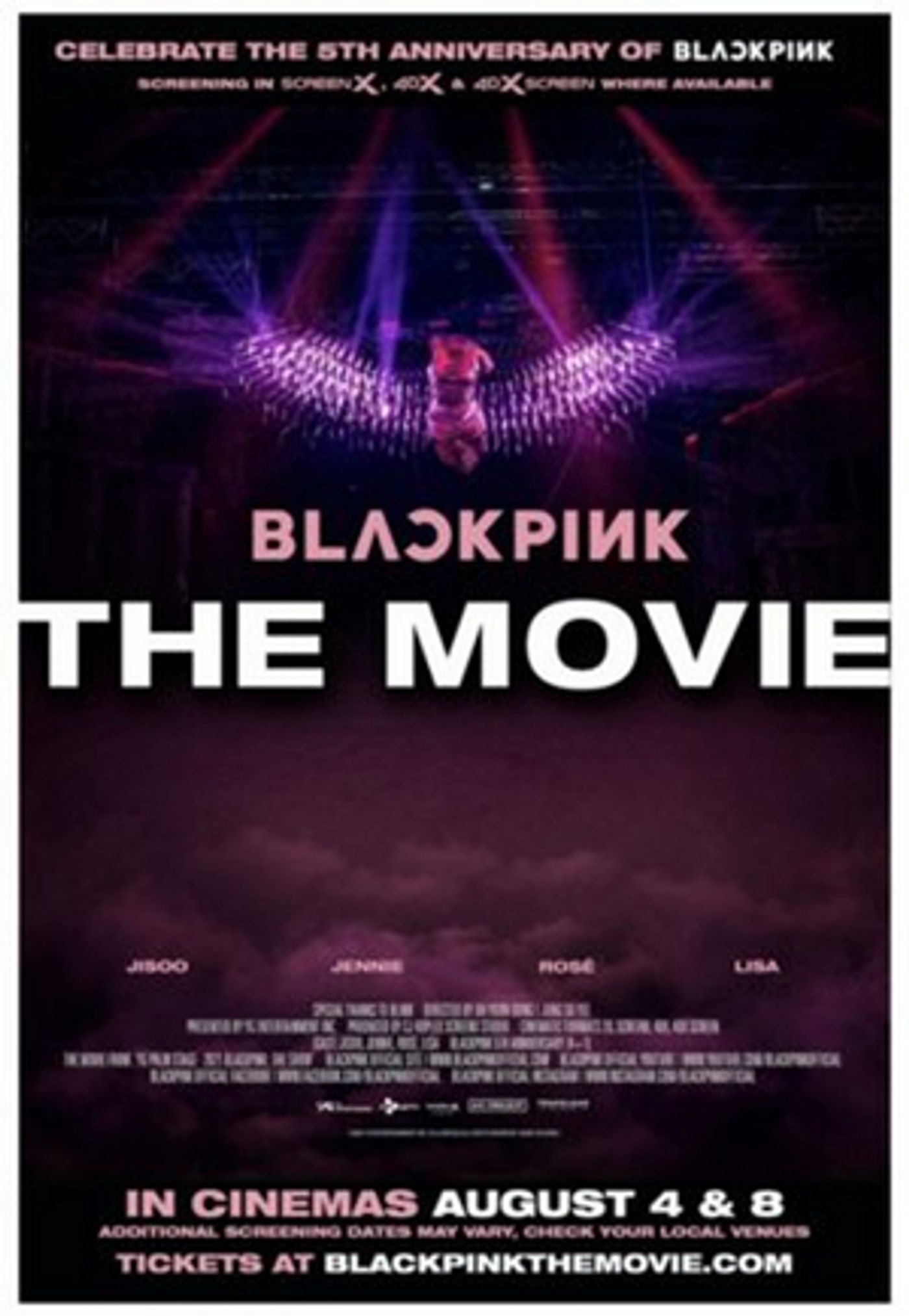 BLACKPINK THE MOVIE Opens in Cinemas Worldwide August 4 & 8  Image