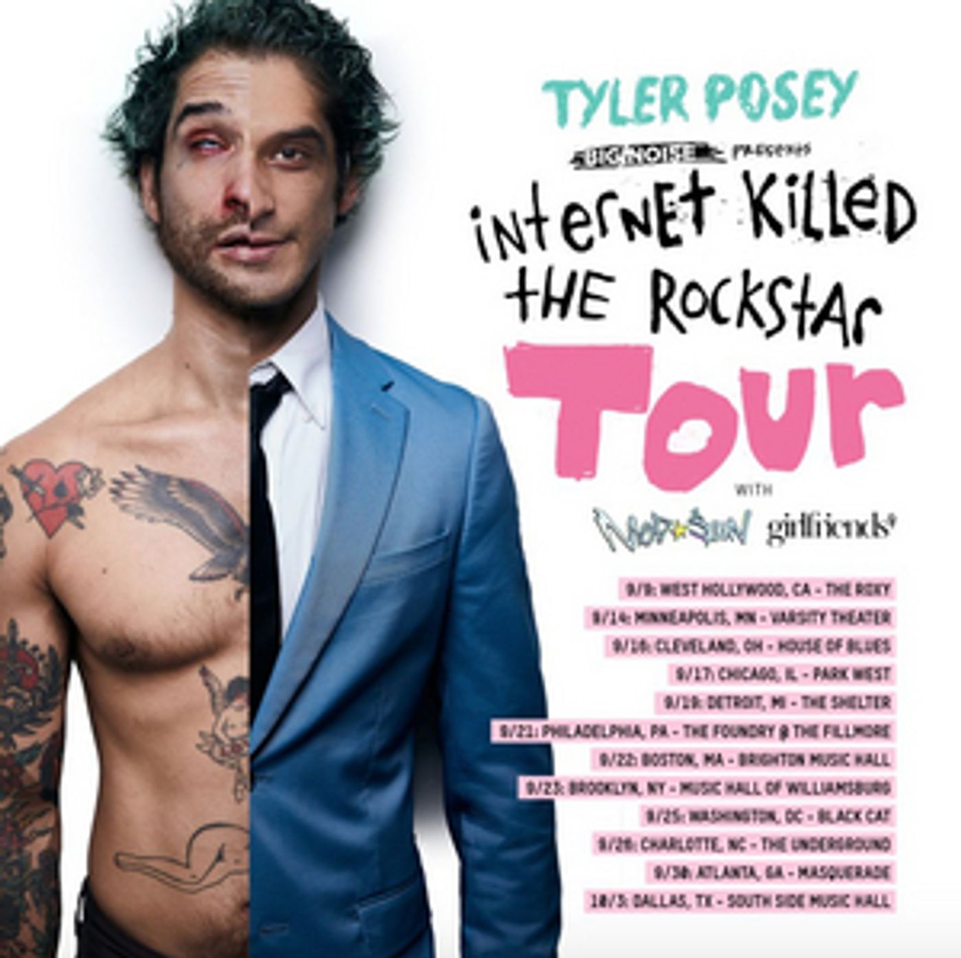 Tyler Posey Joins the 'Internet Killed The Rockstar' Tour Tyler Posey Joins the 'Internet Killed The Rockstar' Tour Image