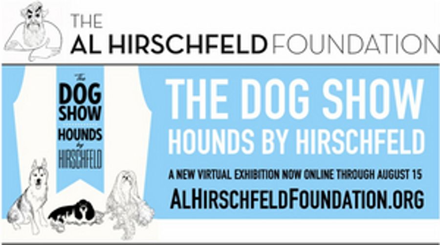 Al Hirschfeld Foundation Presents New Online Exhibition THE DOG SHOW: HOUNDS BY HIRSCHFELD Image
